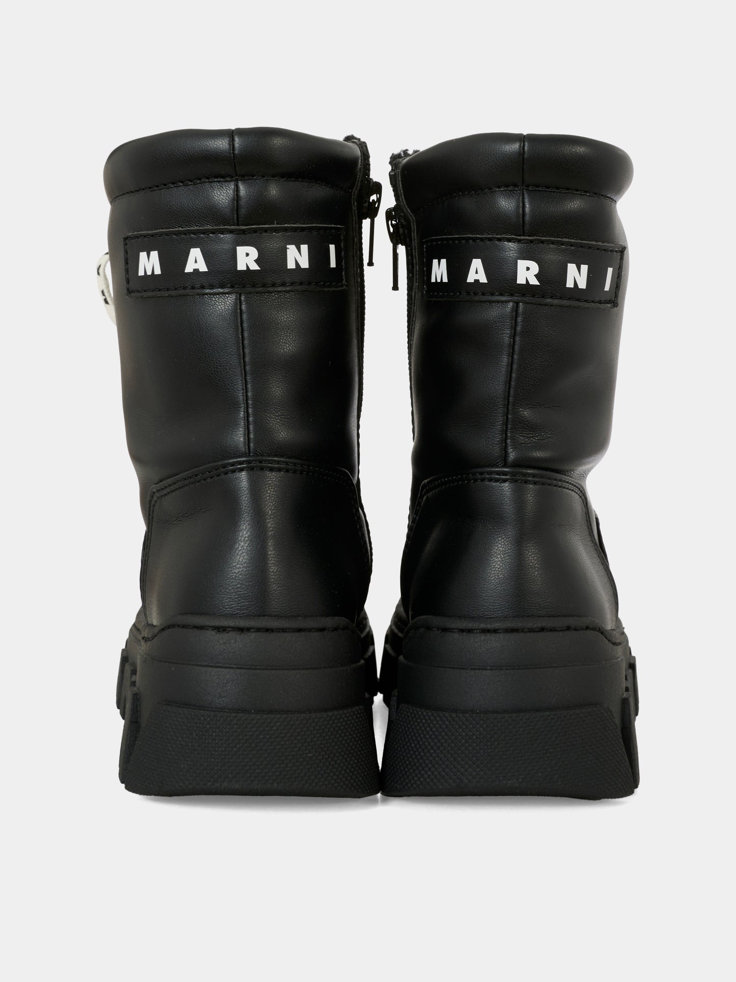 Stivaletti neri per bambini con logo,Marni Kids,82039 - VAR1