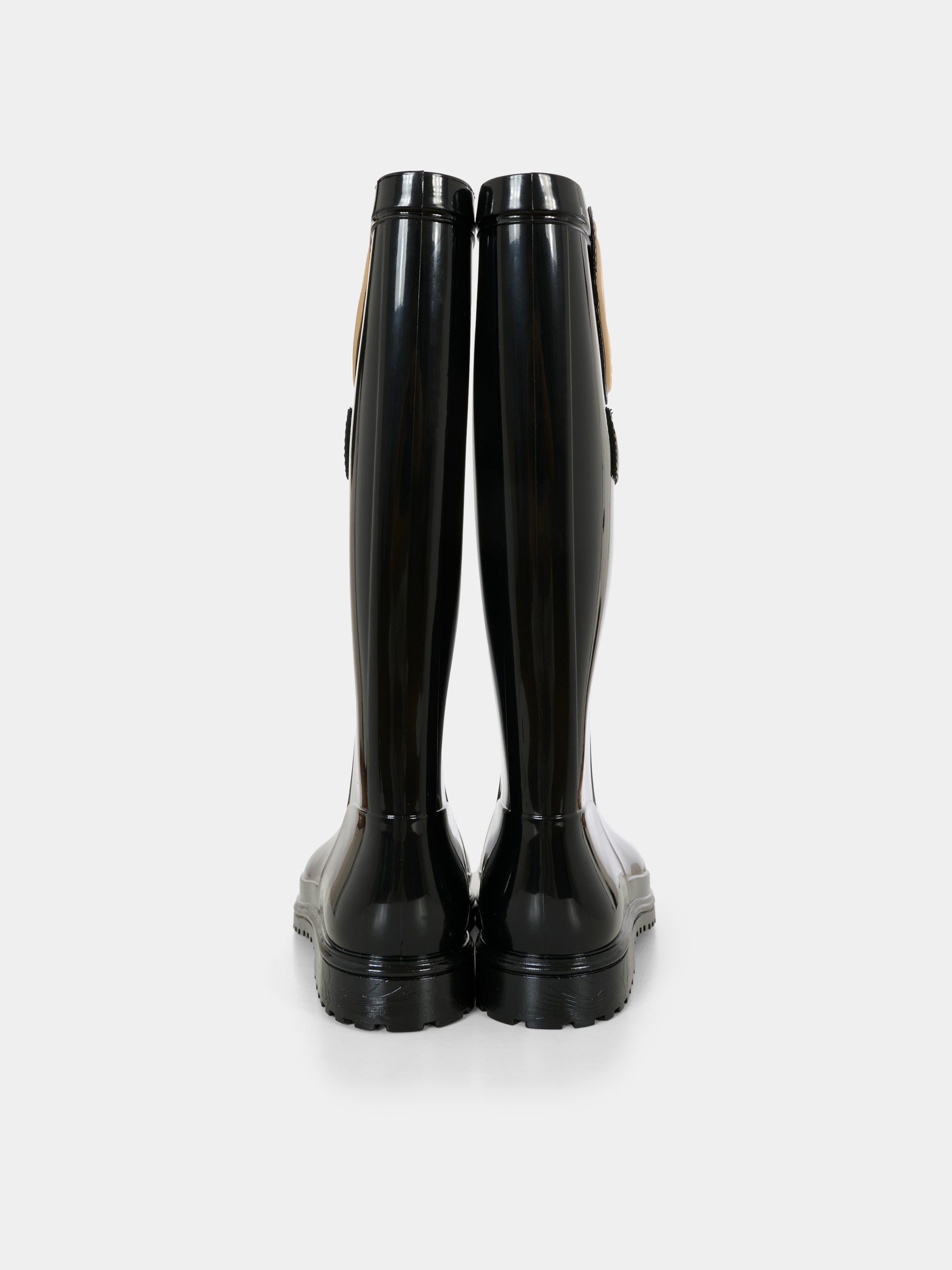 Stivali da pioggia neri per bambini con Teddy Bear,Moschino Kids,81986 - VAR1