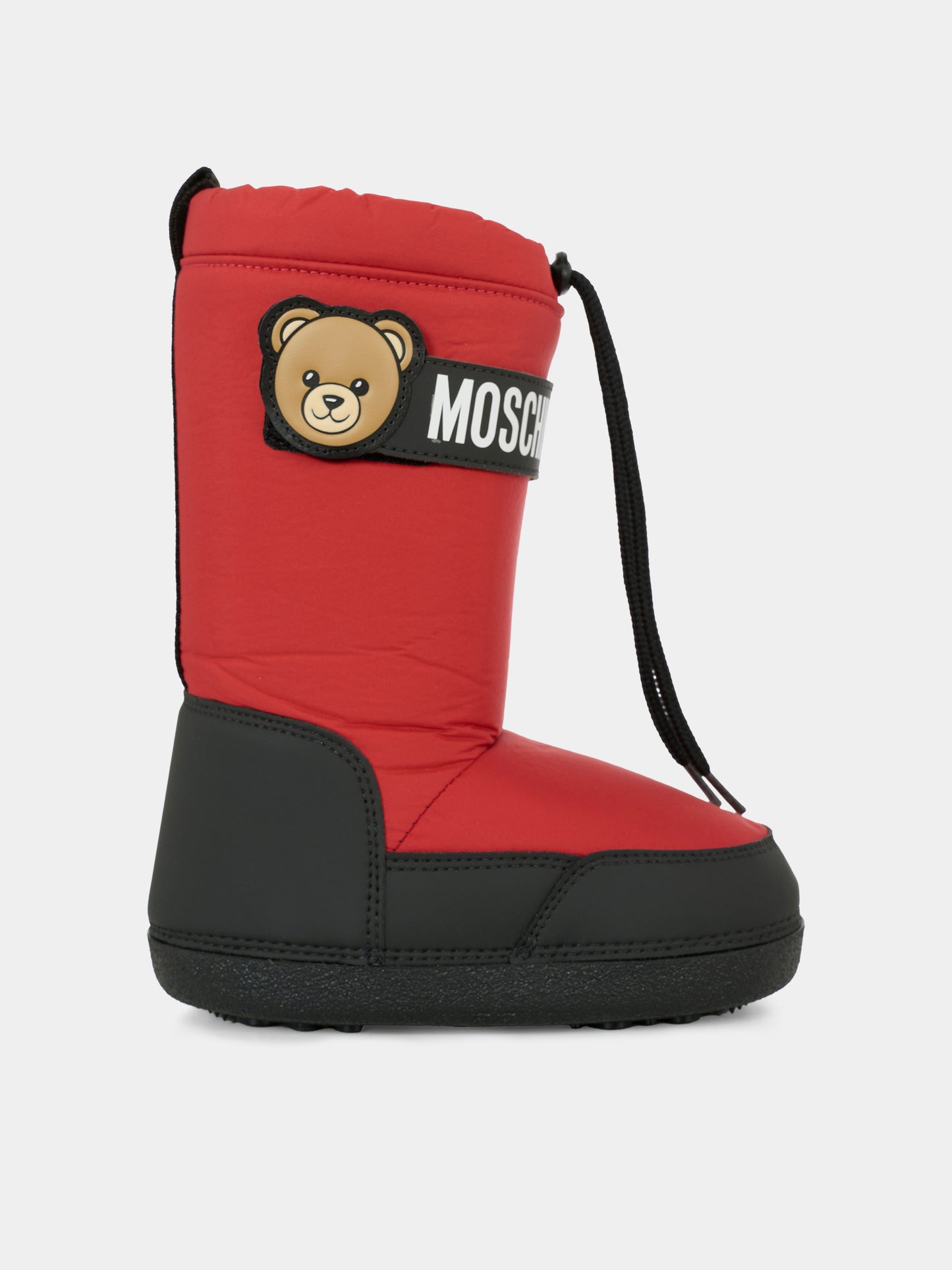 Stivali da neve rossi per bambino con Teddy Bear,Moschino Kids,81992 - VAR3