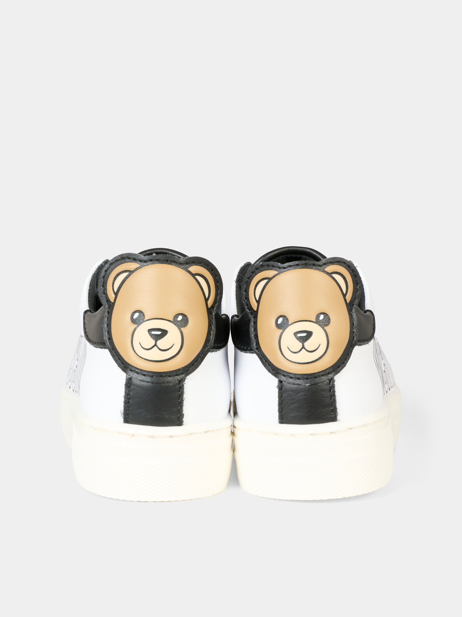 Sneakers bianche per bambino con Teddy Bear,Moschino Kids,81906 - VAR2