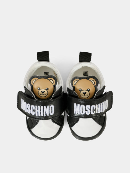 Black sneakers for babykids with Teddy Bear