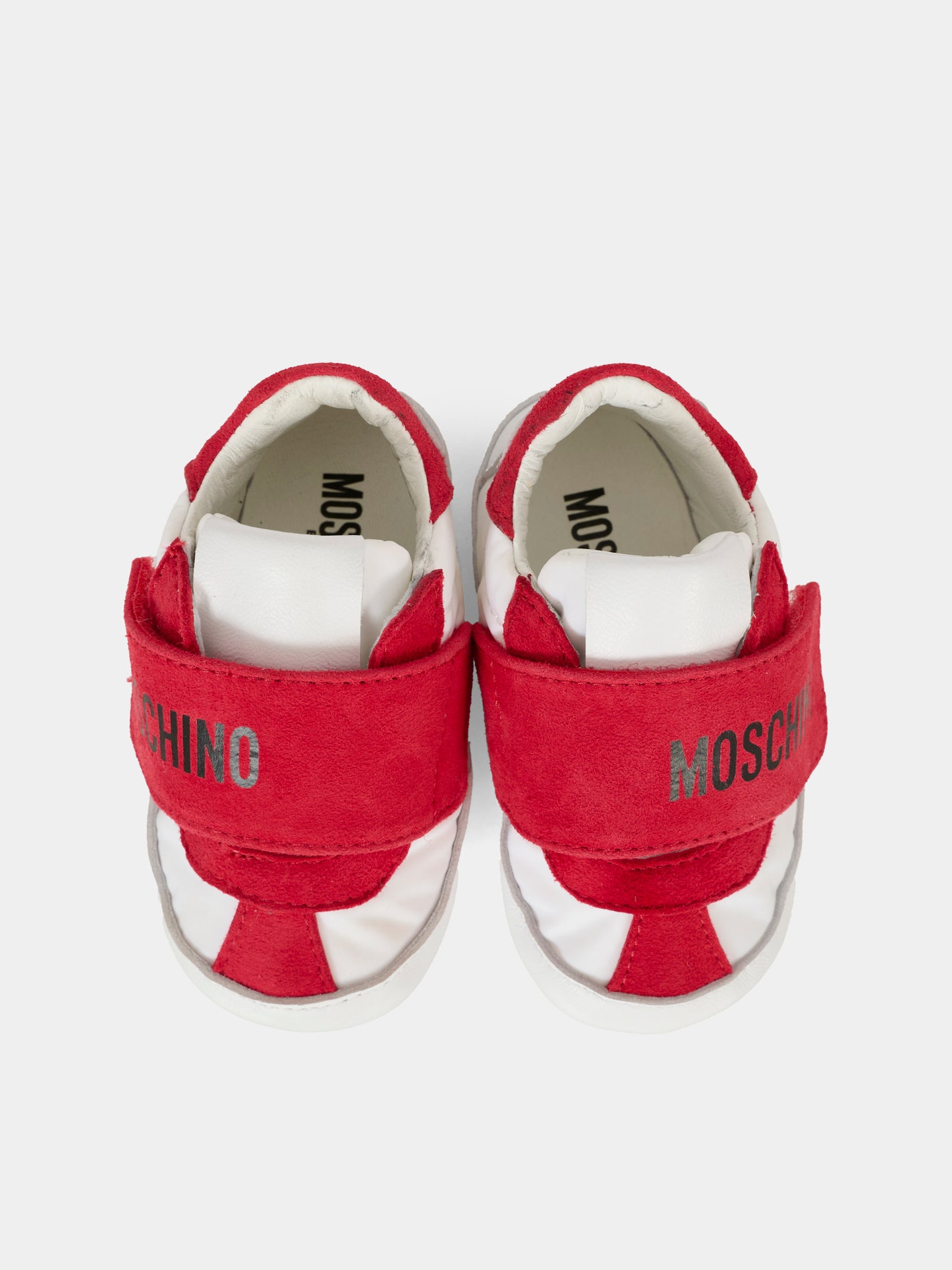 Sneakers rosse per neonati con logo,Moschino Kids,81807 - VAR1