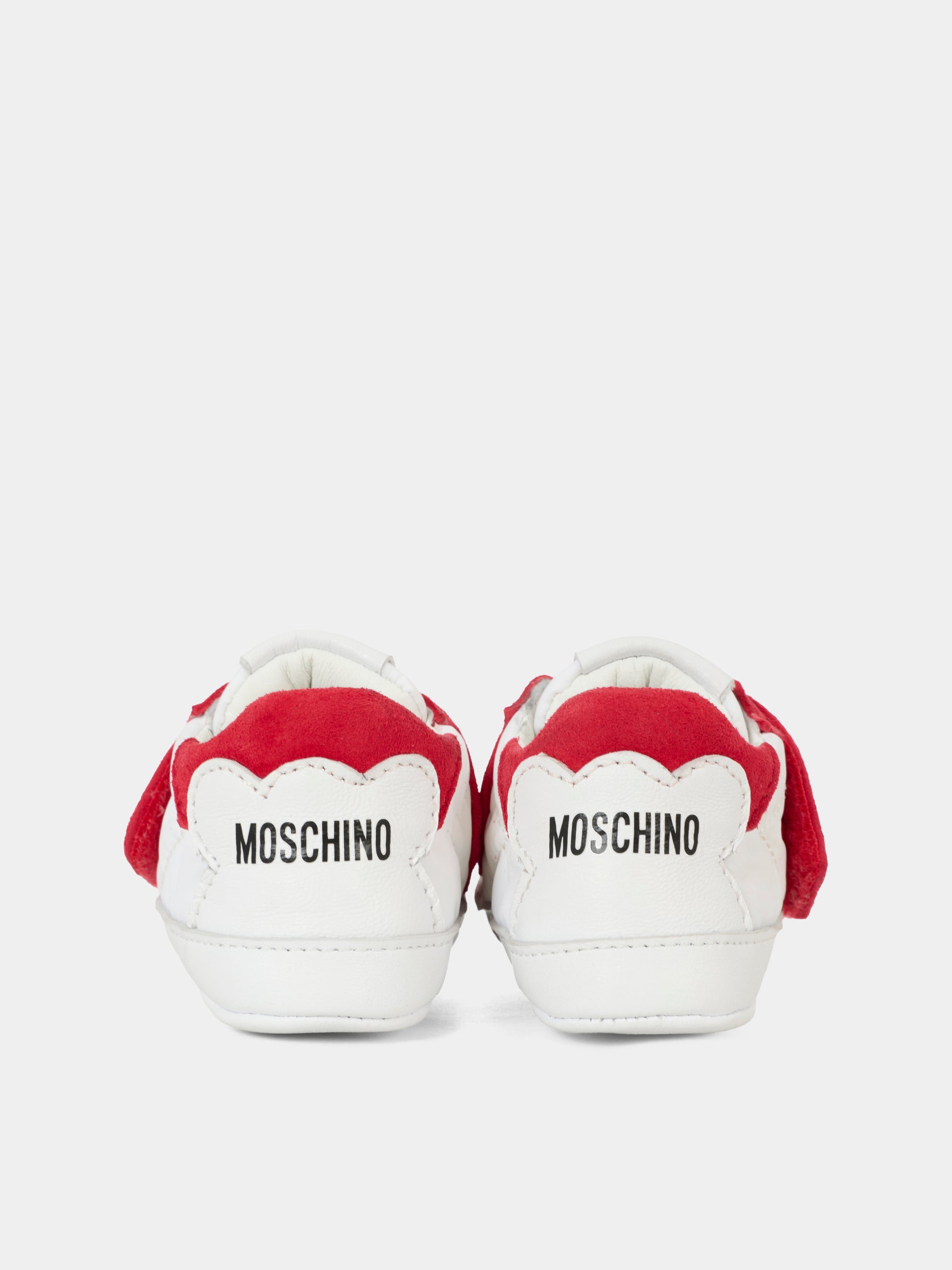 Sneakers rosse per neonati con logo,Moschino Kids,81807 - VAR1