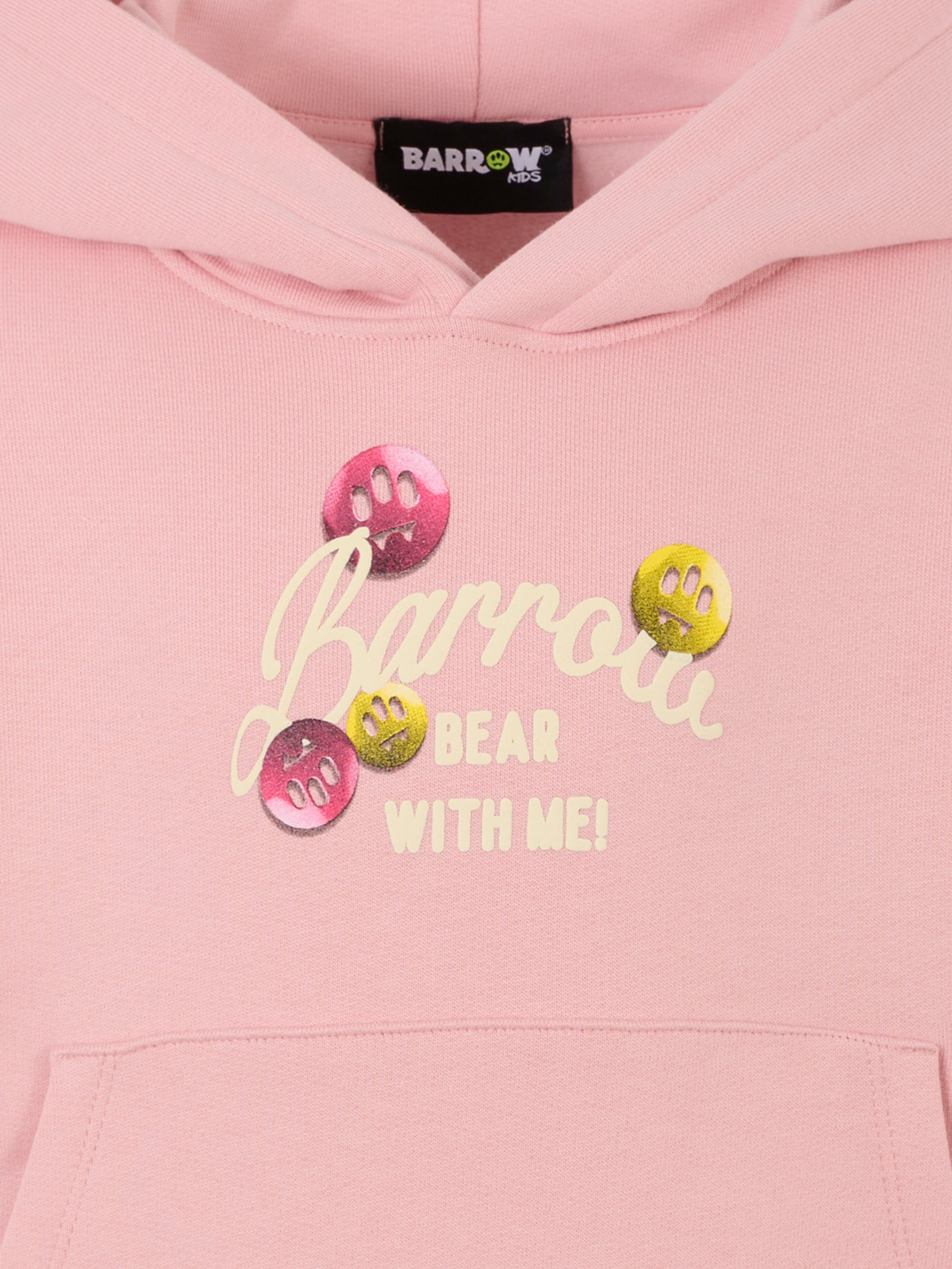 Felpa rosa per bambino con stampa Bear,Barrow,F5BKJGHS131 406
