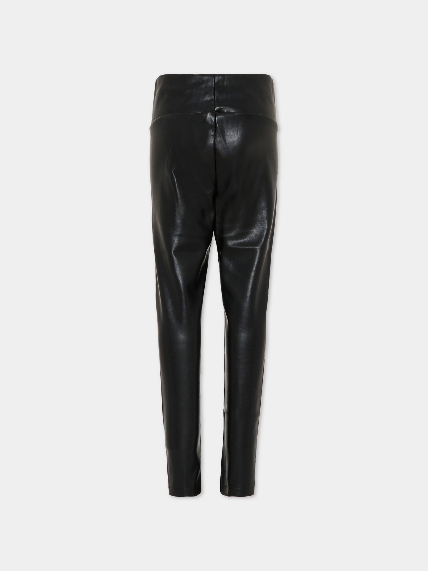 Leggings neri per bambina con smile,Barrow,F5BKJGLG167 110