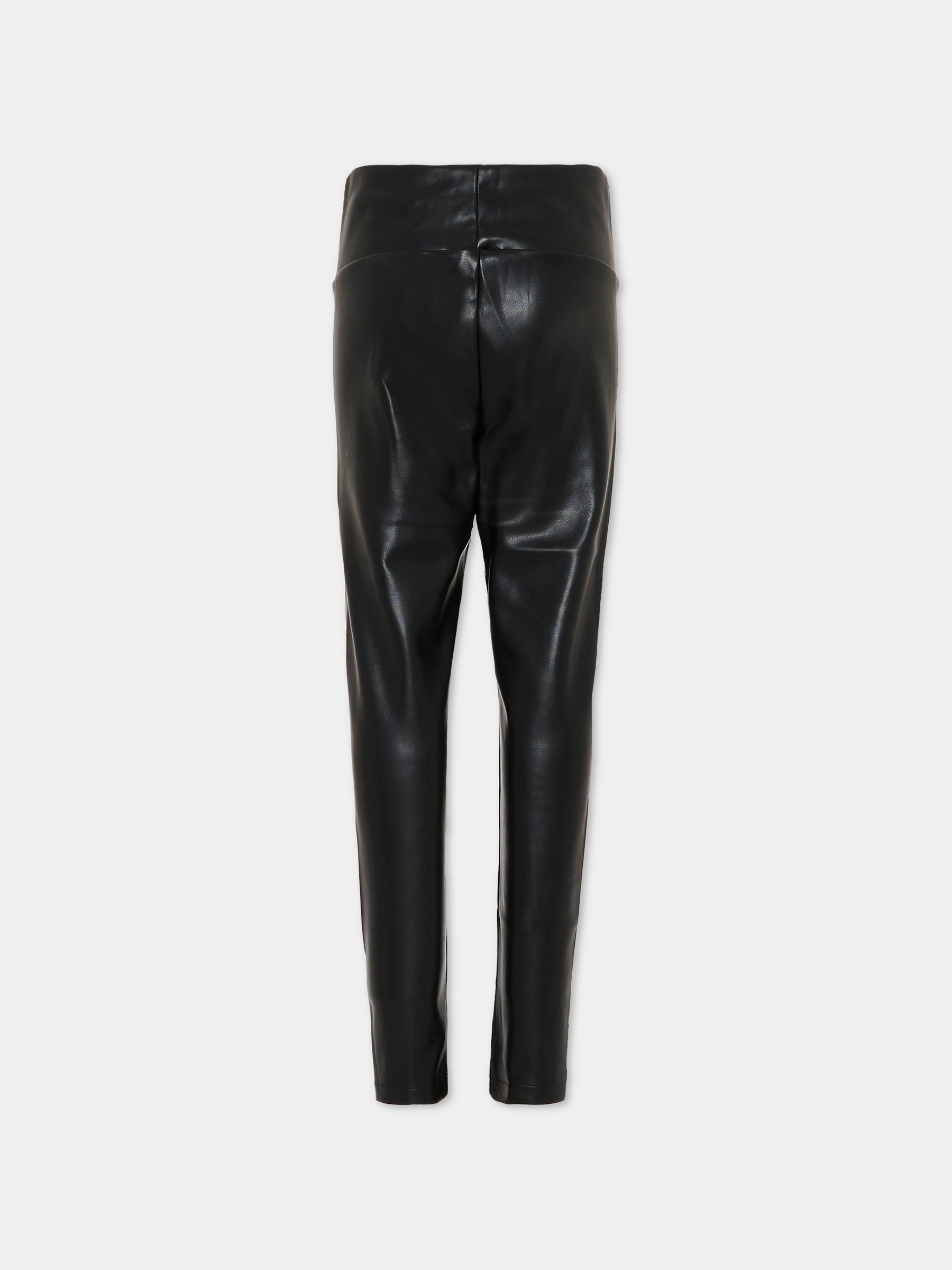 Leggings neri per bambina con smile,Barrow,F5BKJGLG167 110