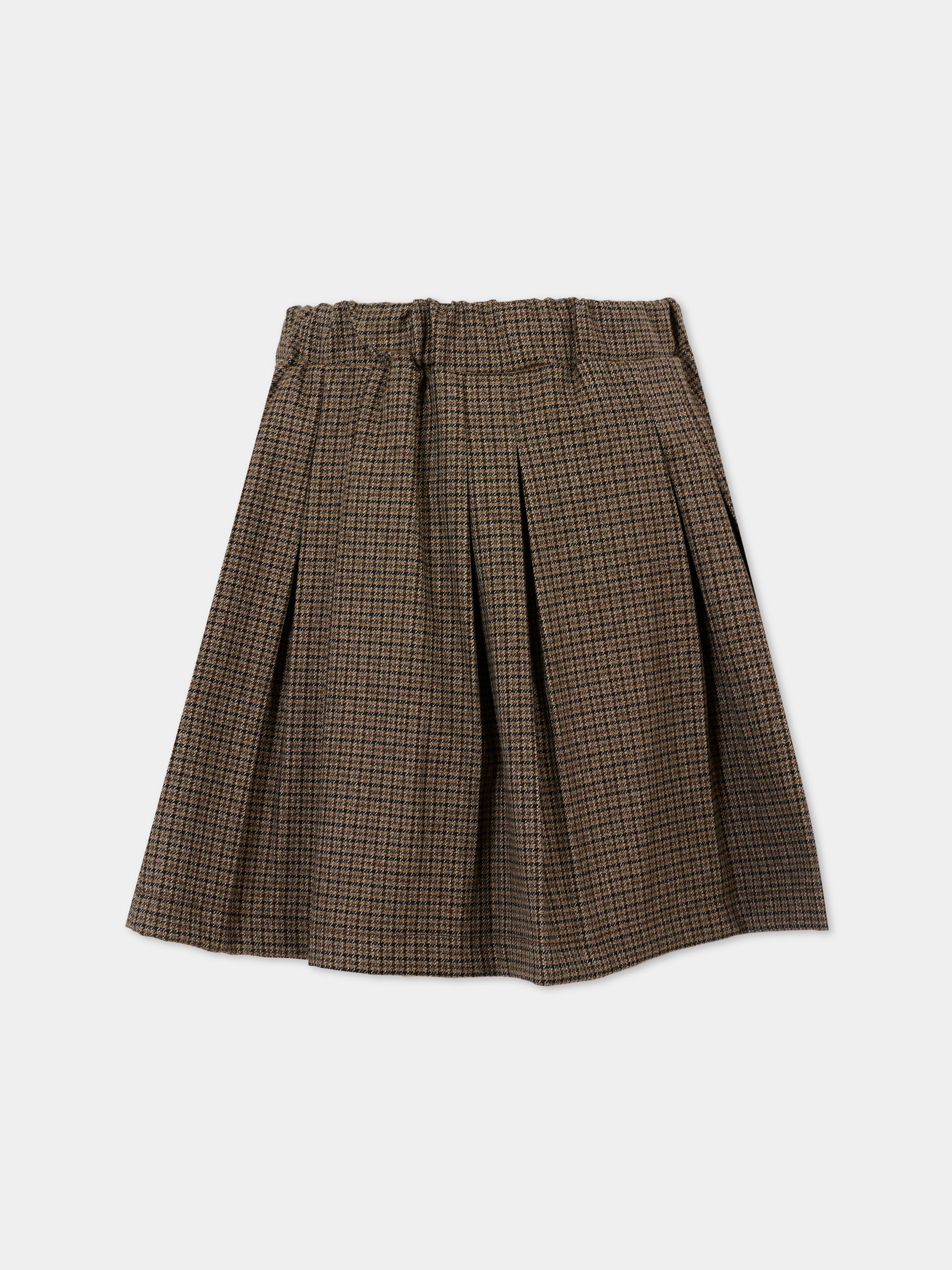 Gonna marrone per bambina con Smile,Barrow,F5BKJGSK143 140