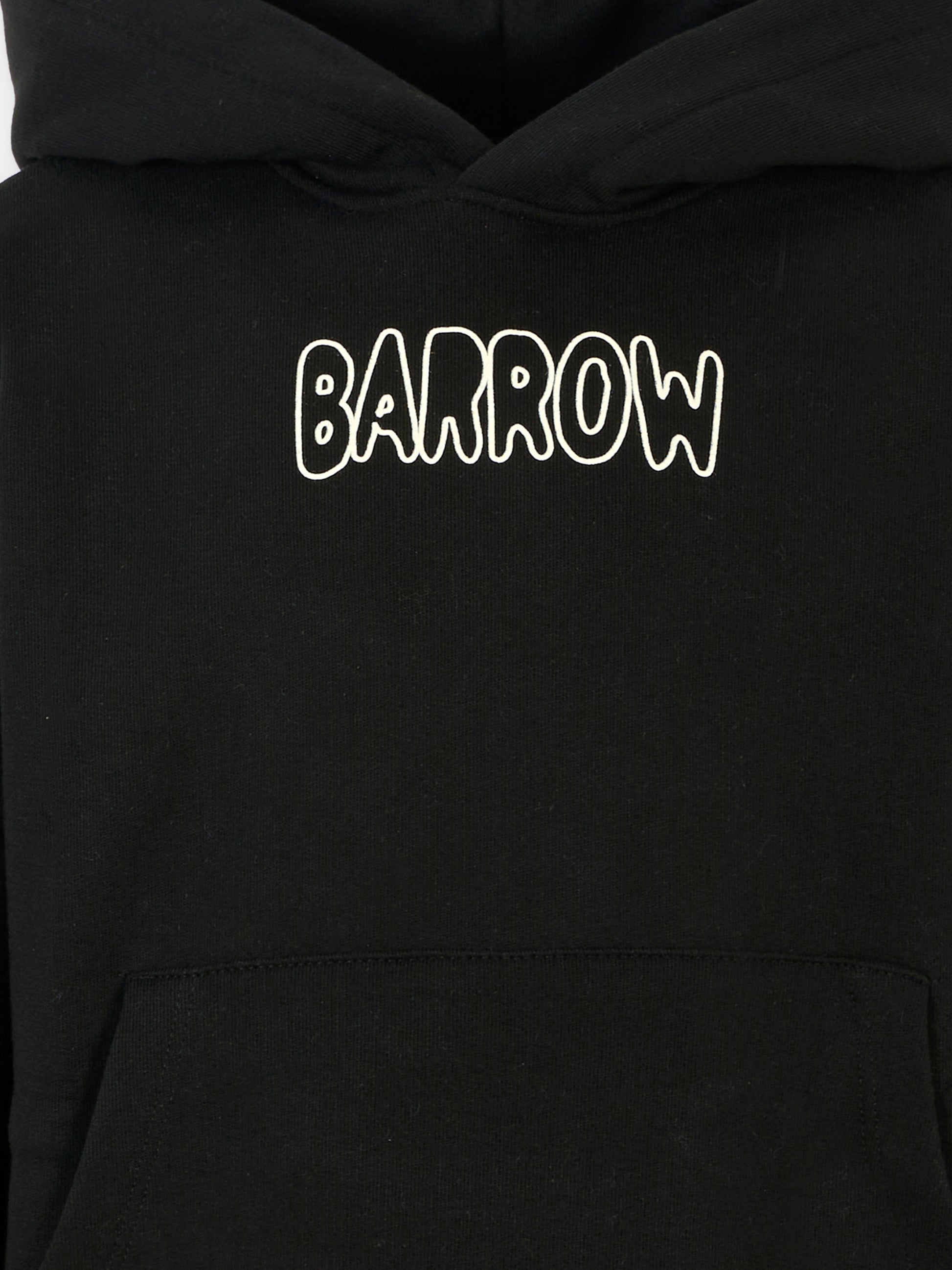 Felpa nera per bambini con logo e stampa Bear,Barrow,F5BKJUHS225 110