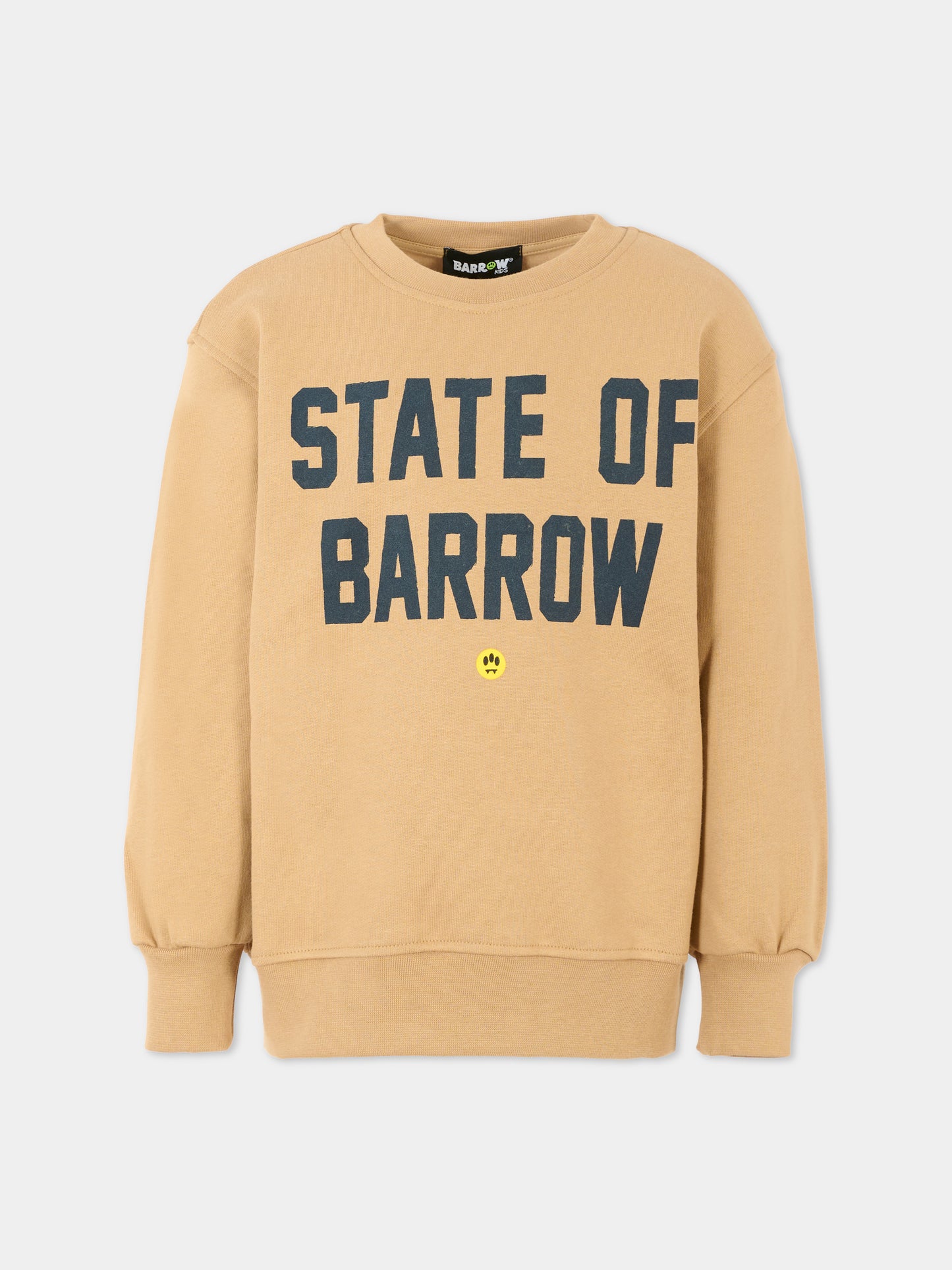 Felpa beige per bambino con stampa Bear,Barrow,F5BKJUSW076 307