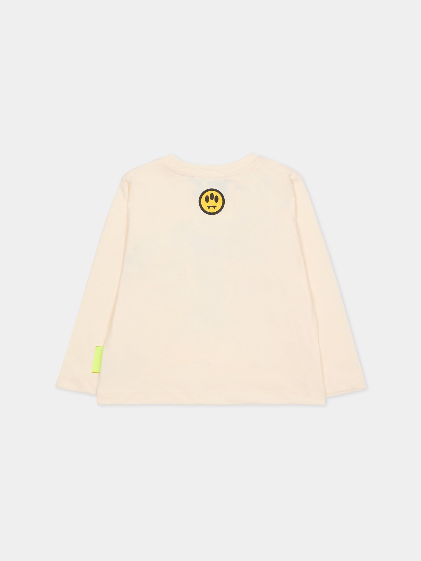 T-shirt avorio per neonati con stampa Bear,Barrow,F5BKUNTH217 013