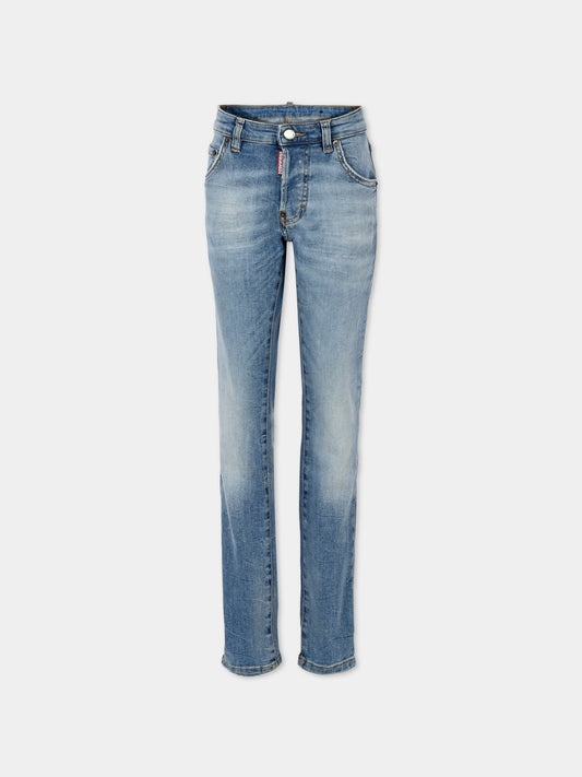 Jeans denim per bambino con logo,Dsquared2,DQ0236-D0AET-DQ01