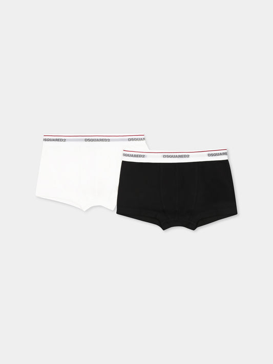 Black boxer shorts set for boy