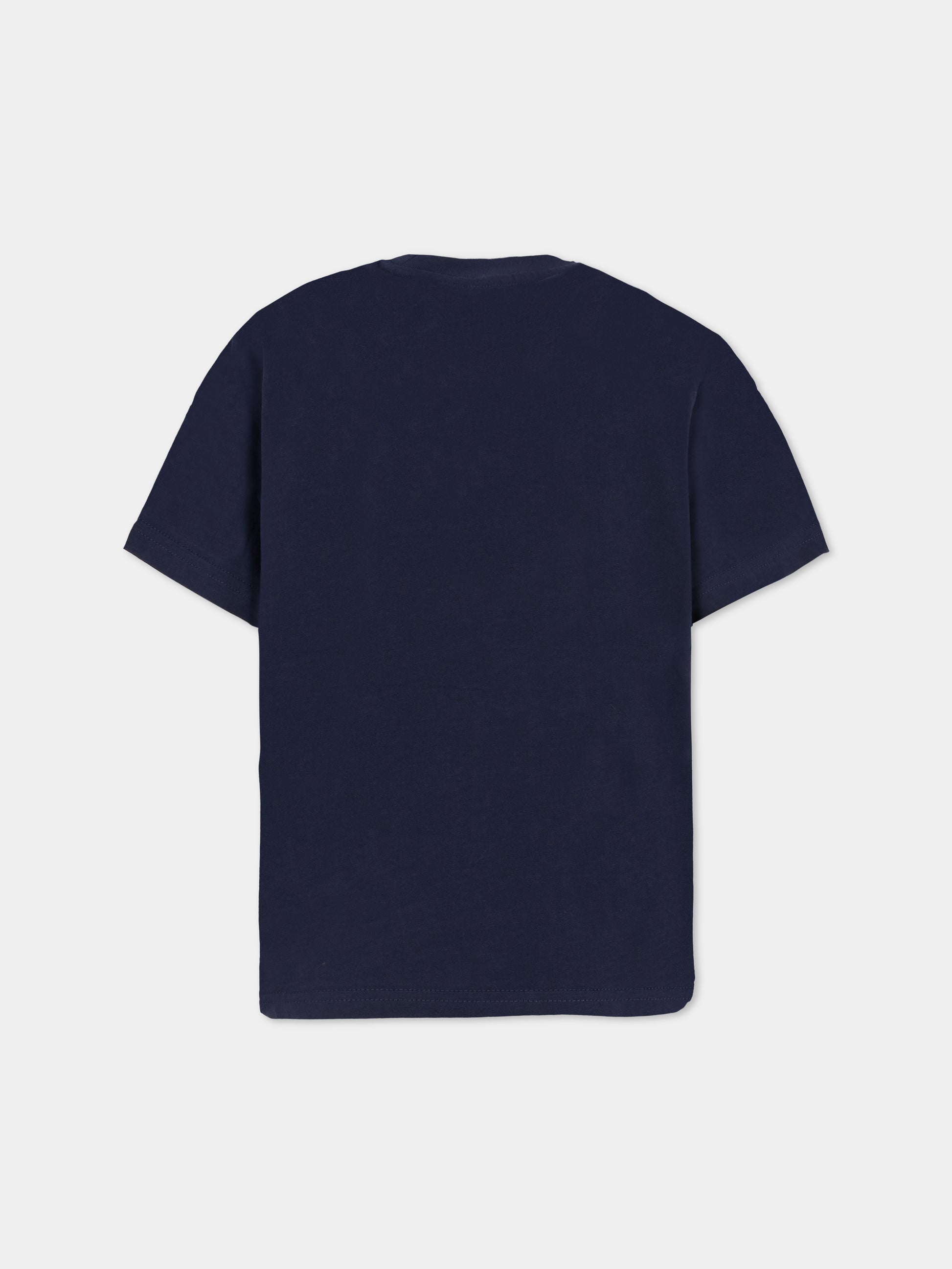 T-shirt blu per bambino con stampa paperi,Dsquared2,DQ2980-D008N-DQ864