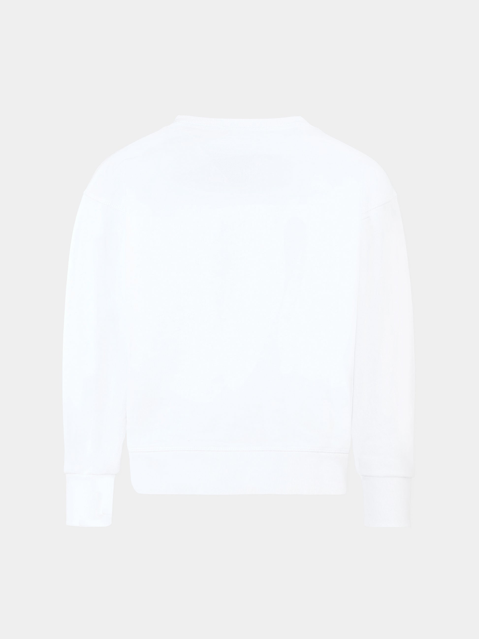 Felpa bianca per bambino con foglia d'acero,Dsquared2,DQ3005-D00ZF-DQ100