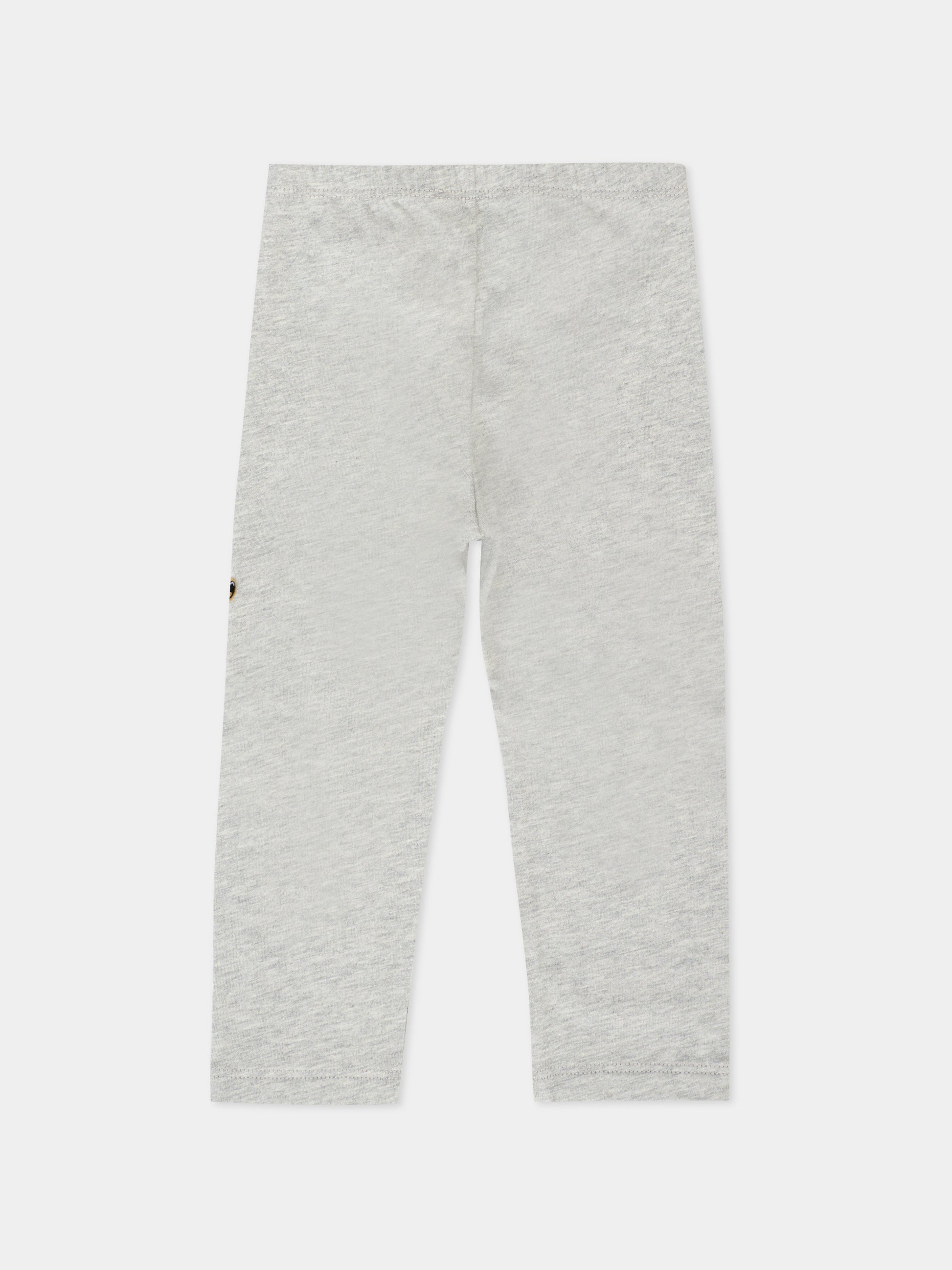 Leggings grigi per neonati con renna e logo,Dsquared2,DQ3102-D00MP-DQ911