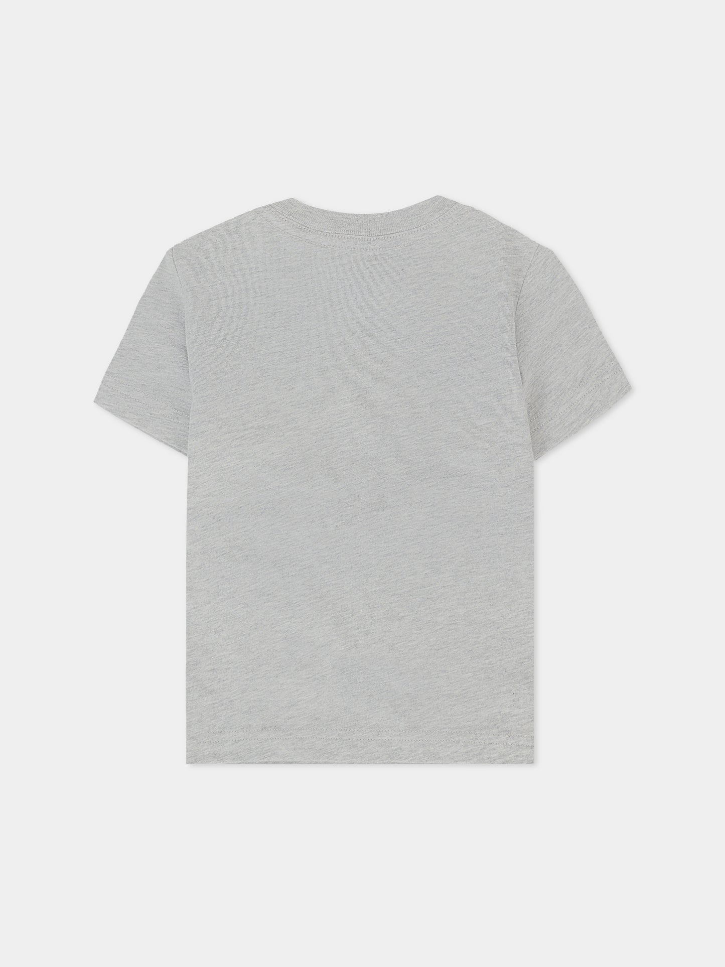 T-shirt grigia per neonato con renna e logo,Dsquared2,DQ3104-D00MP-DQ911