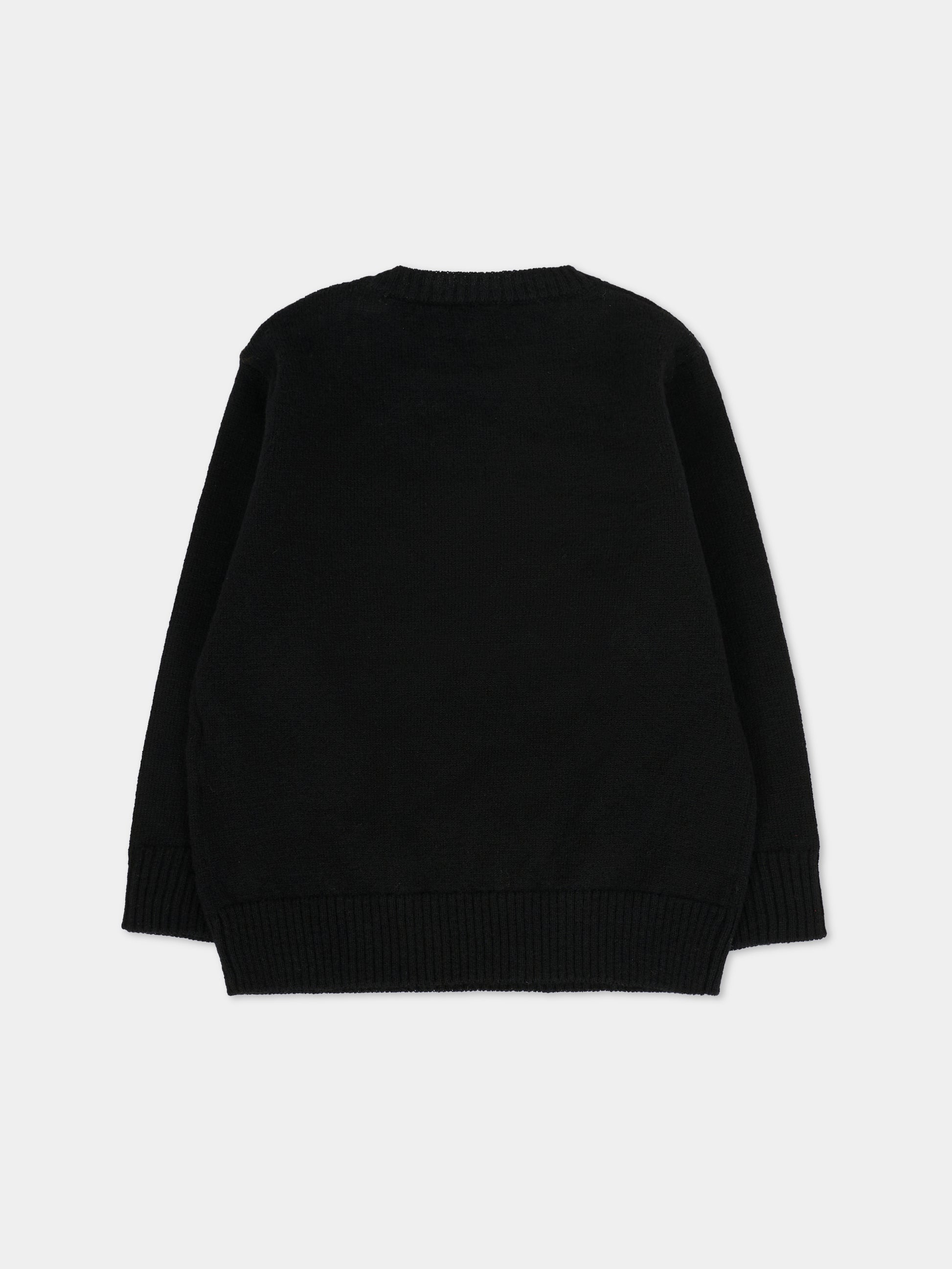 Maglione nero per neonato con logo,Dsquared2,DQ3109-D0AFF-DQ900