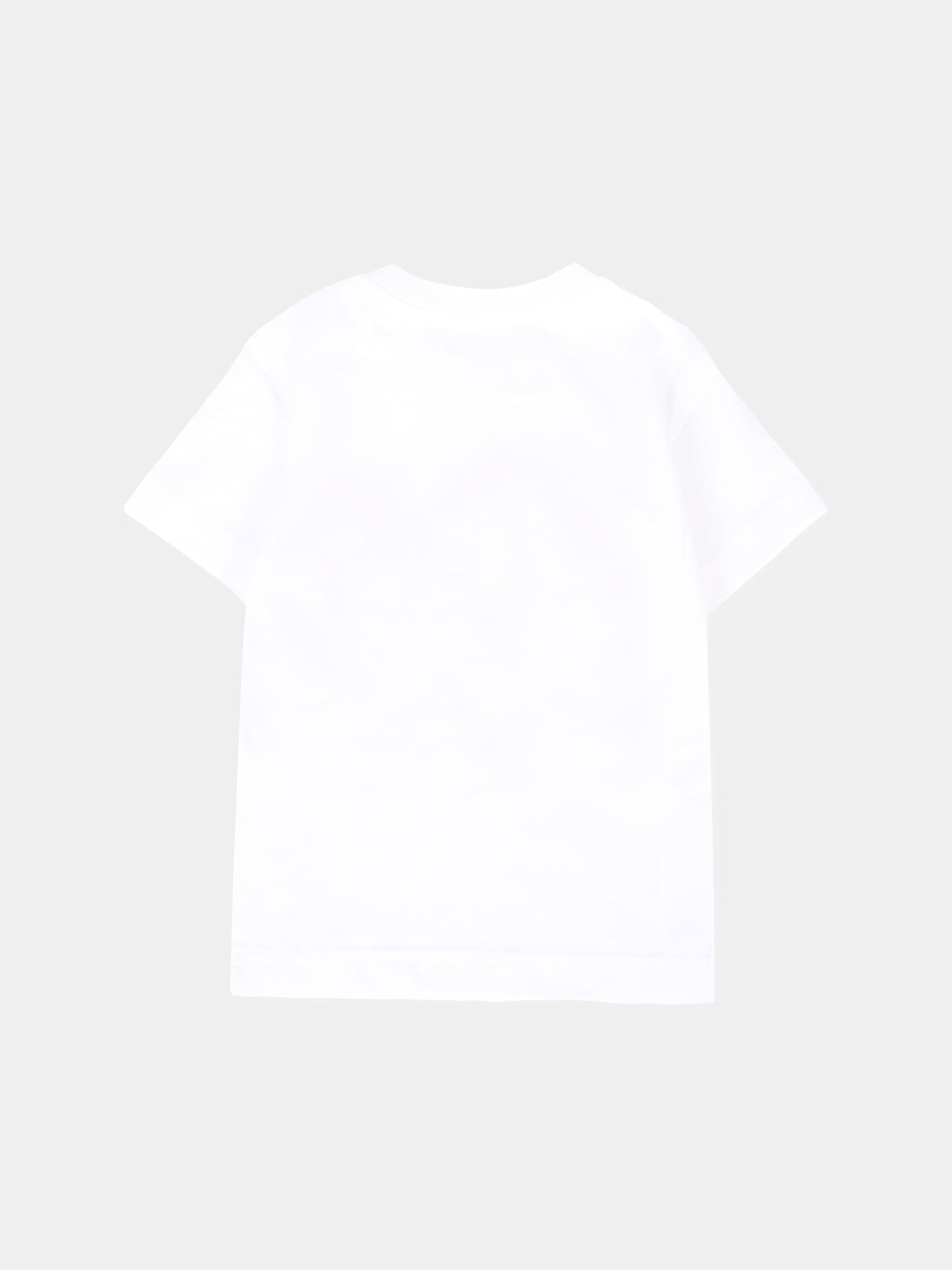 T-shirt bianca per neonati con foglia d'acero e logo,Dsquared2,DQ3112-D00XM-DQ100
