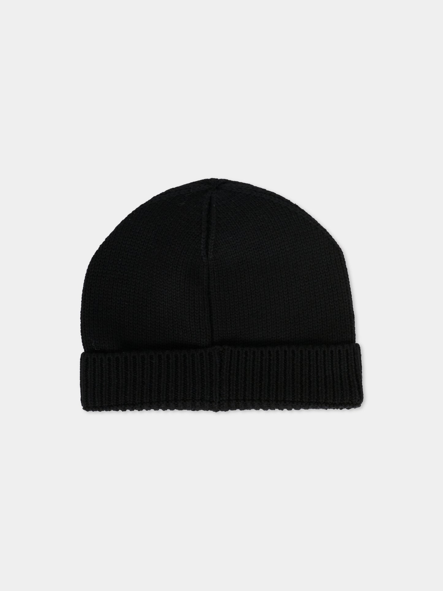 Berretto nero per bambino con logo,Dsquared2,DQ3144-D0AFJ-DQ900