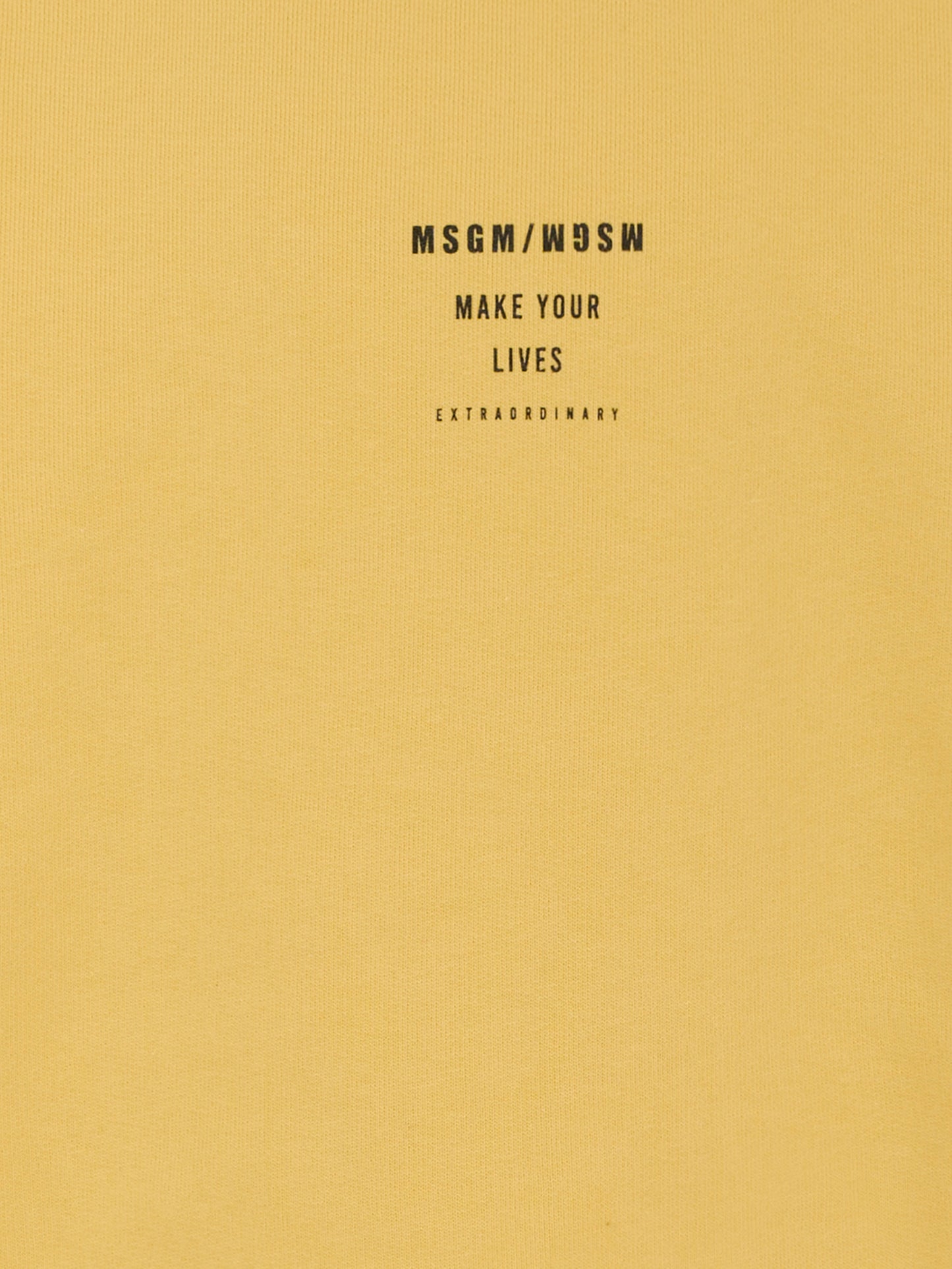 Felpa gialla per bambino con logo,Msgm Kids,F5MSJBSW214 020