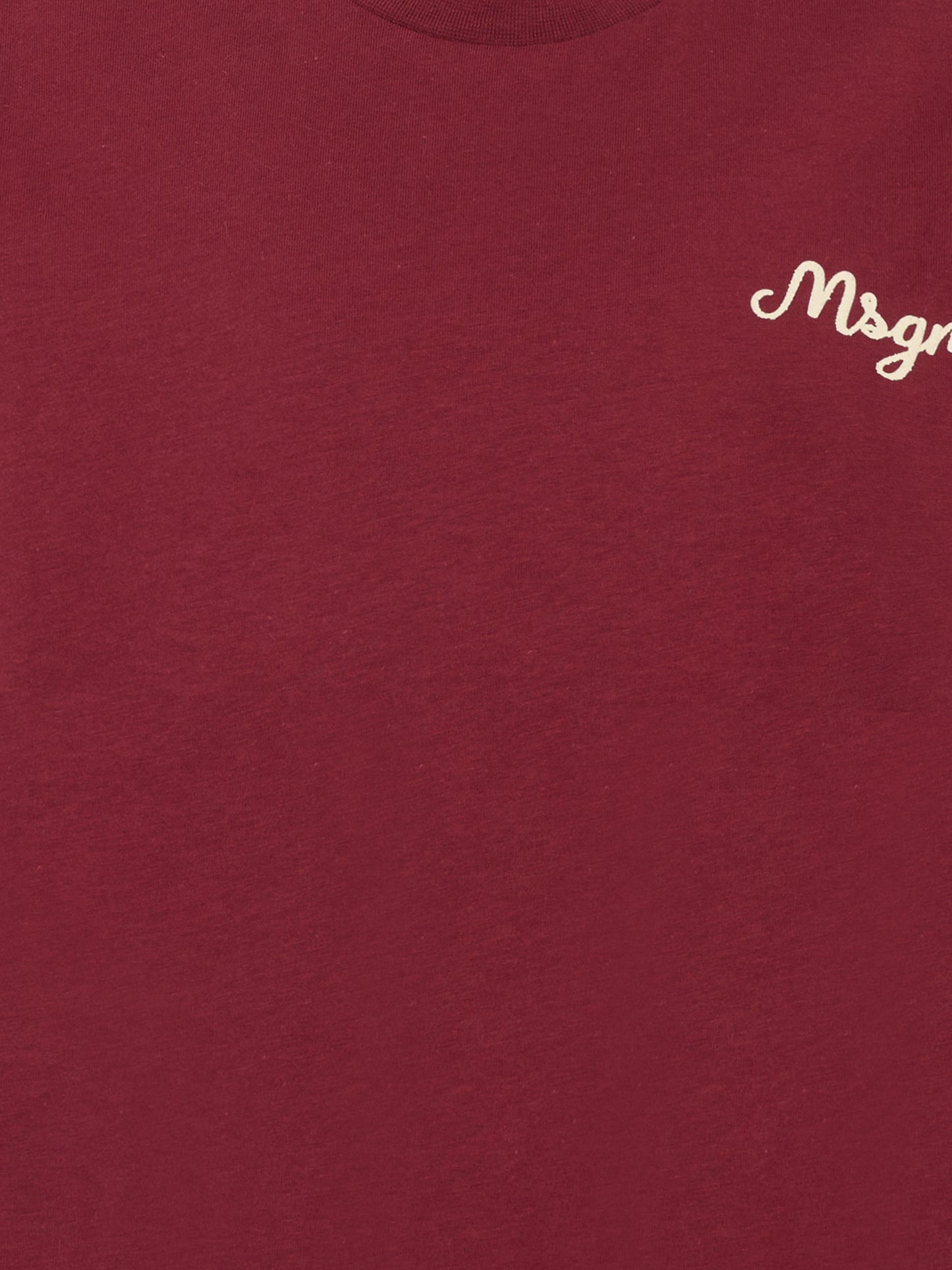 T-shirt bordeaux per bambino con logo,Msgm Kids,F5MSJBTH253 MS034