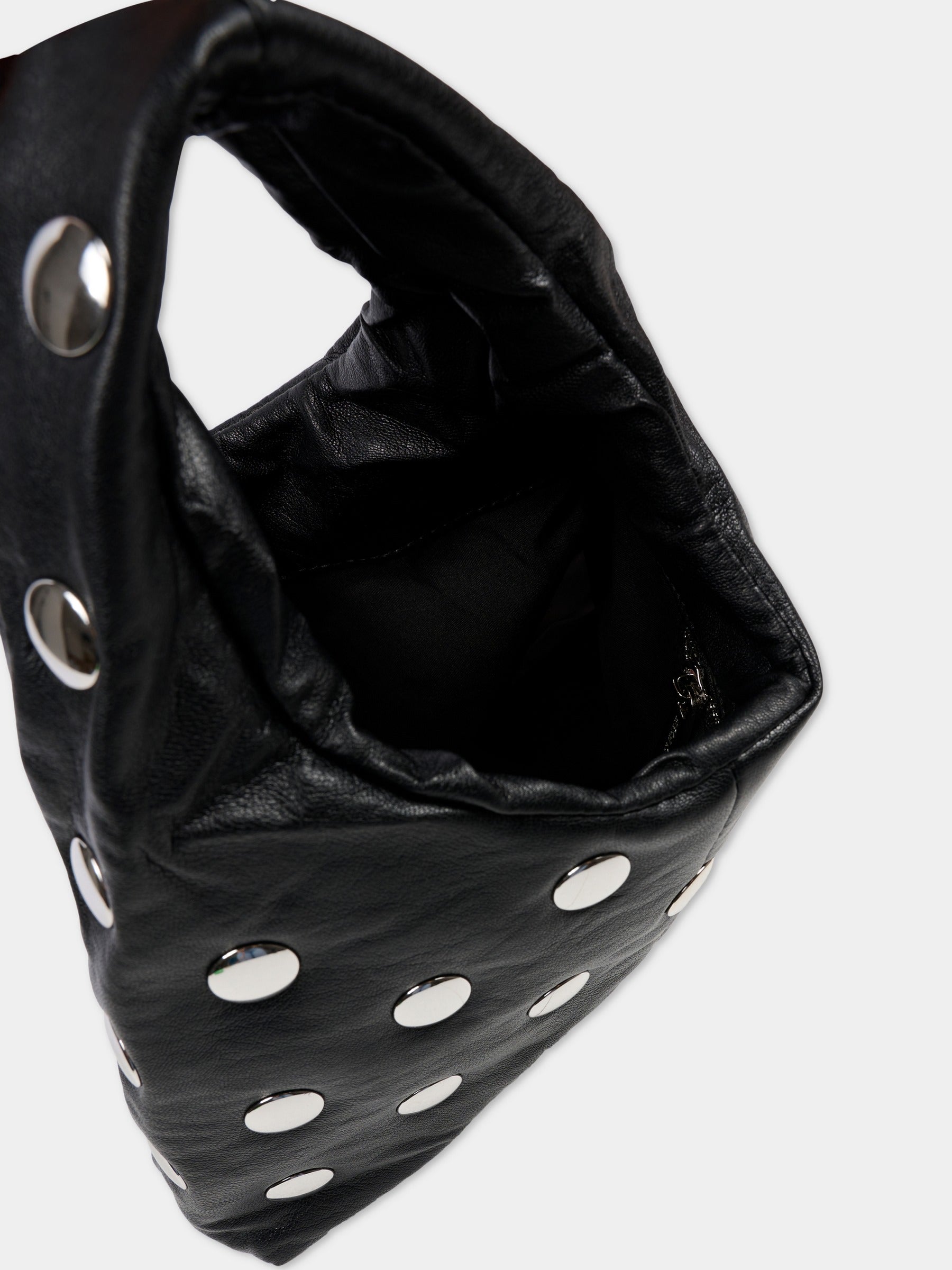 Borsa nera per bambina con borchie,Msgm Kids,F5MSJGBA095 110