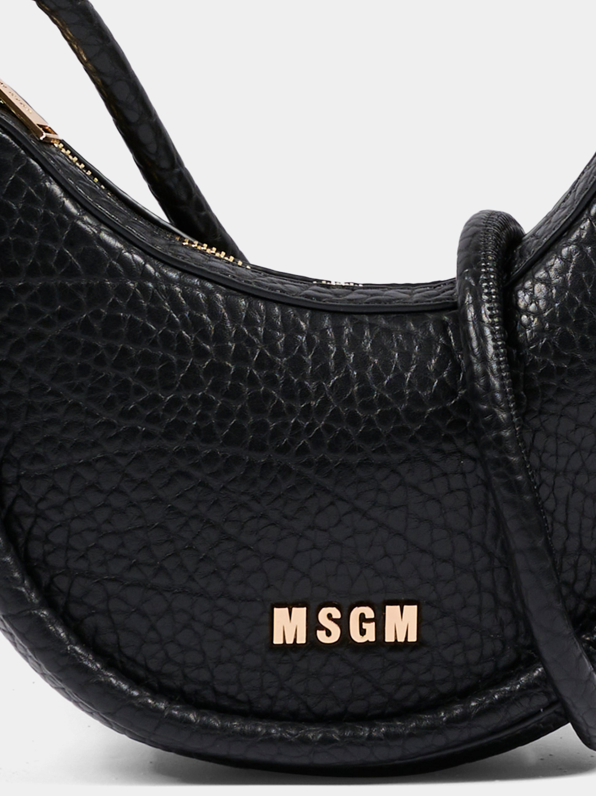 Borsa nera per bambina con logo,Msgm Kids,F5MSJGBA096 110