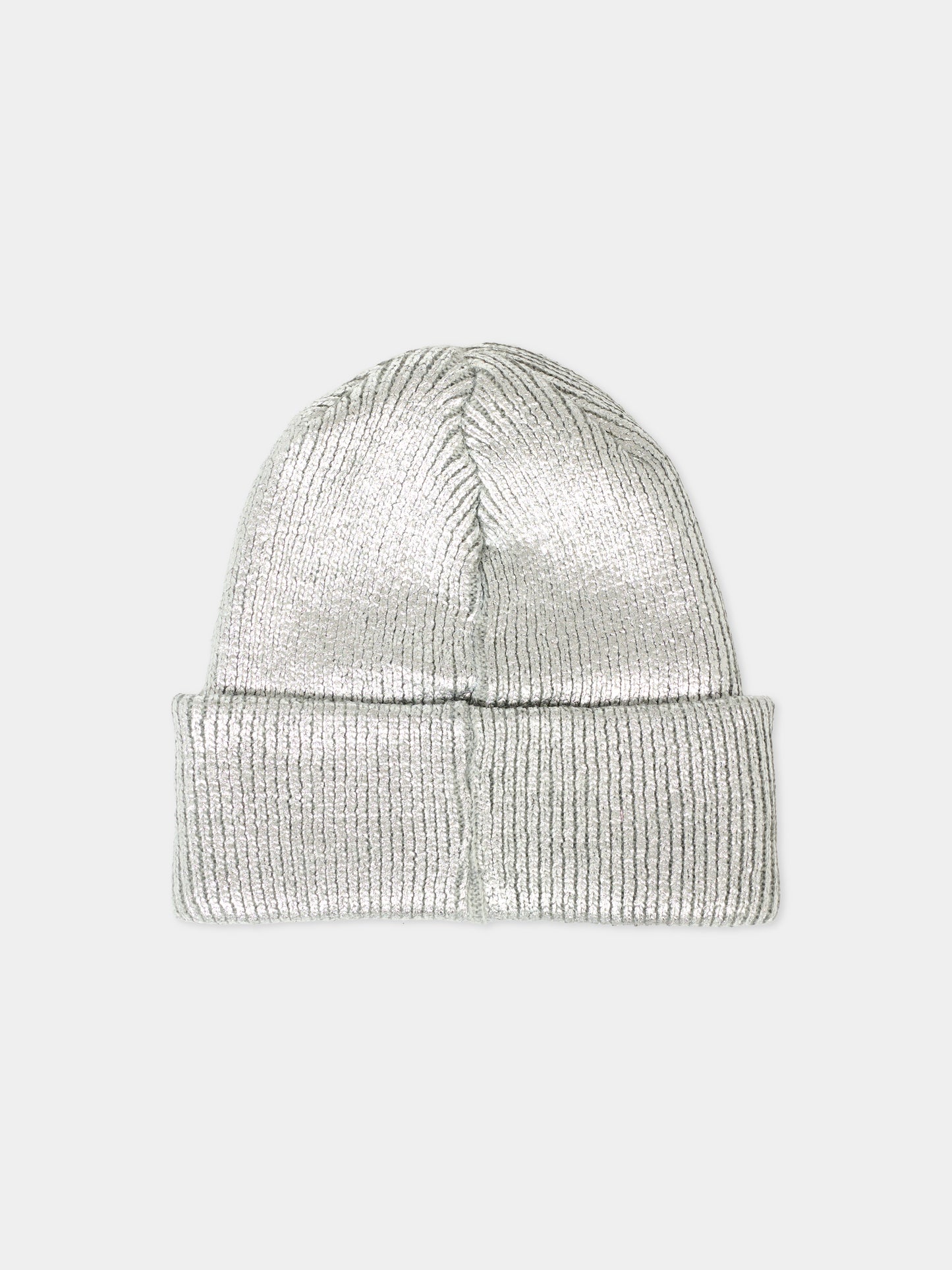 Cappello argentato per bambina con logo nero,Msgm Kids,F5MSJGHT187 122