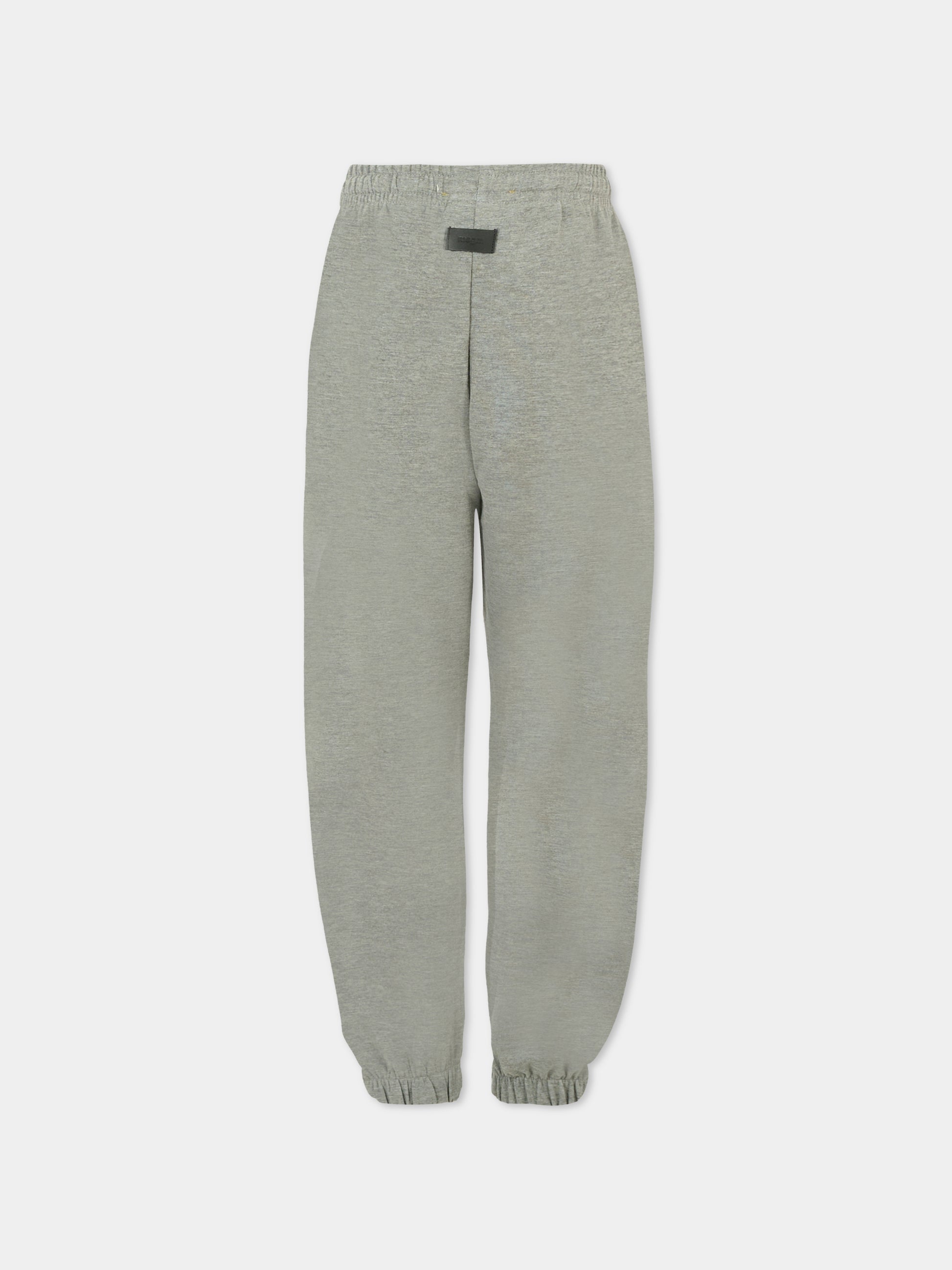 Pantaloni grigi per bambini con logo,Msgm Kids,F5MSJUFP277 104