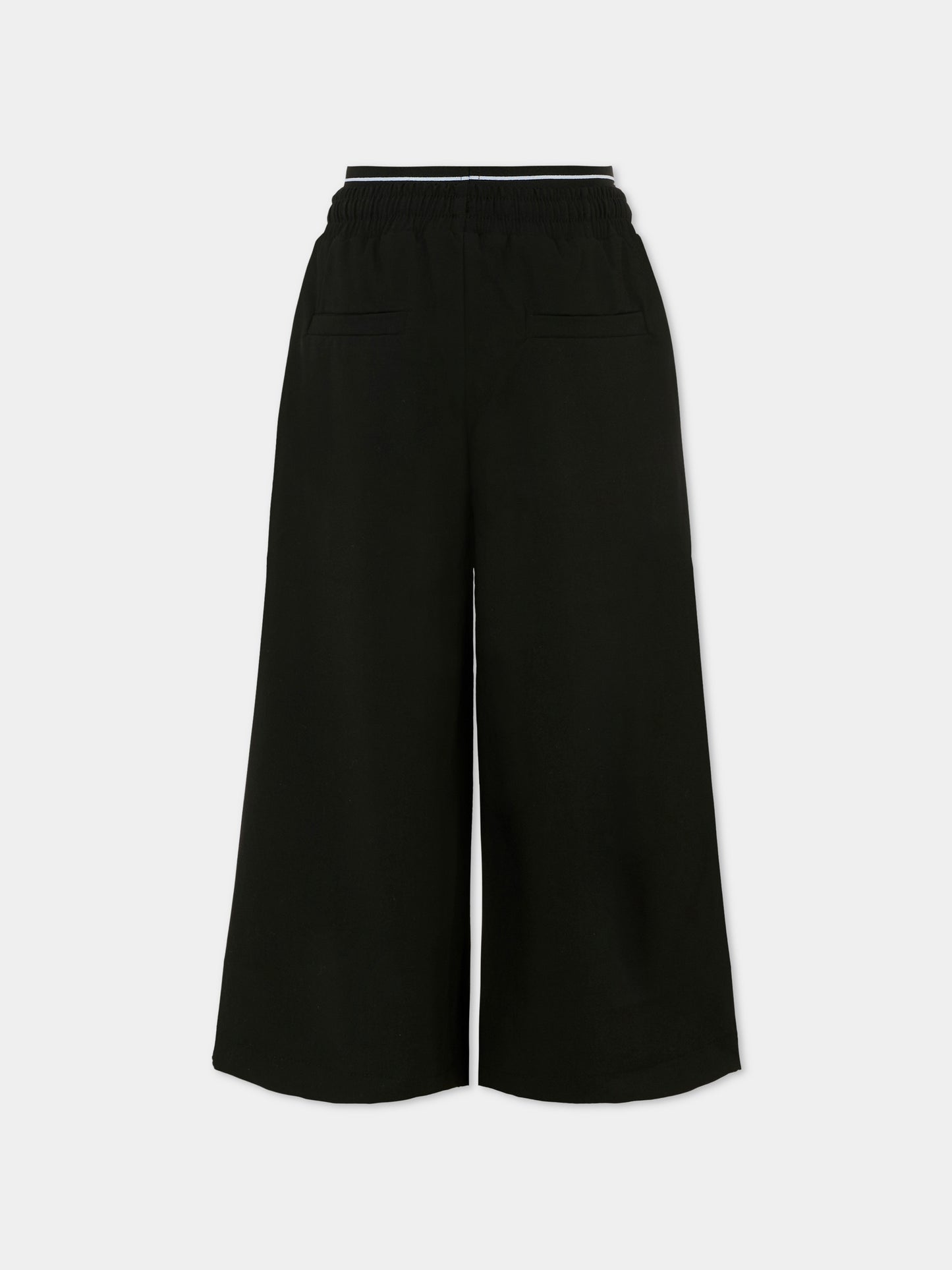 Pantaloni neri per bambini con logo,Msgm Kids,F5MSJUPA275 110