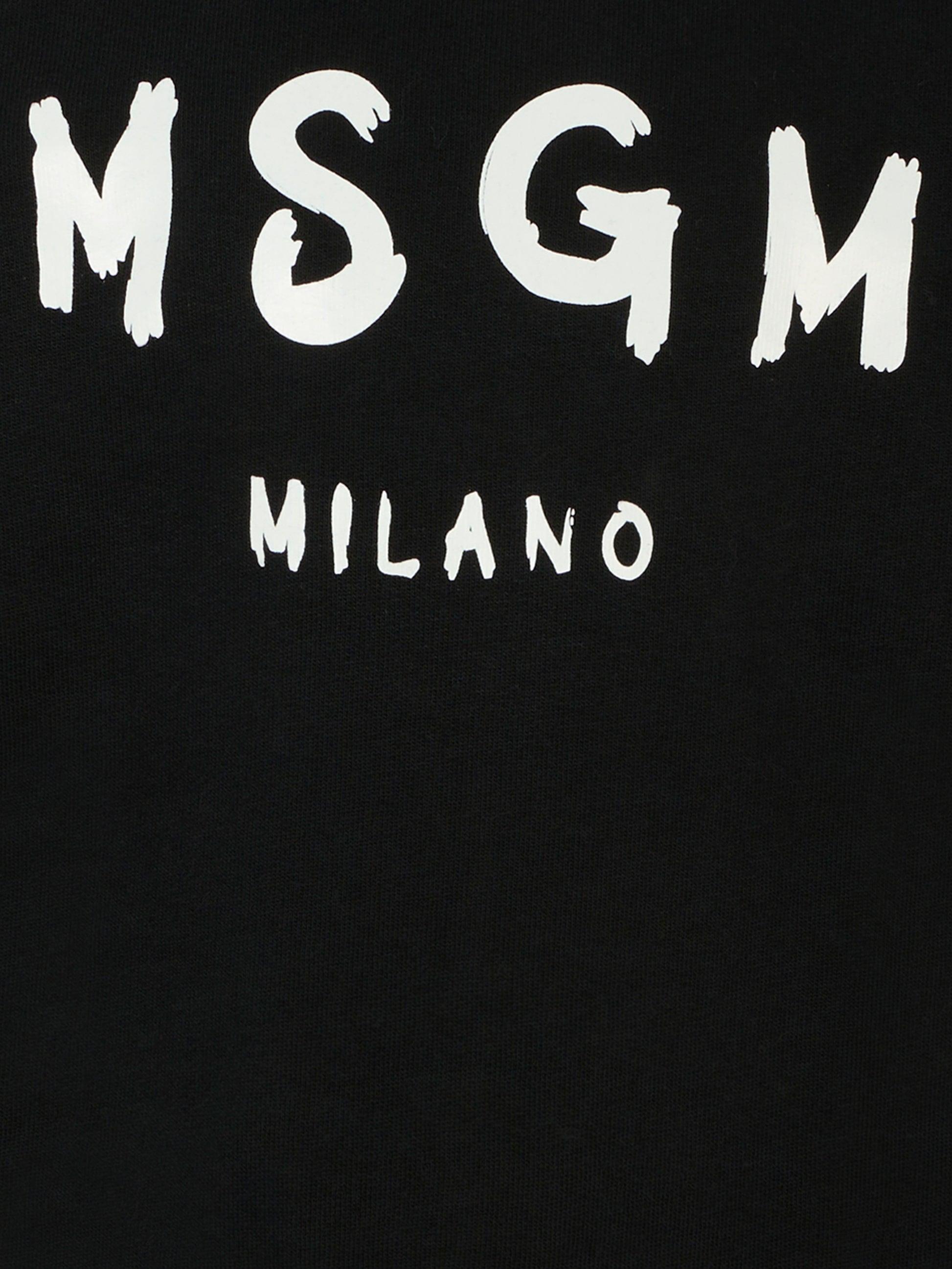 Felpa nera per bambini con logo,Msgm Kids,F5MSJUSW018 110