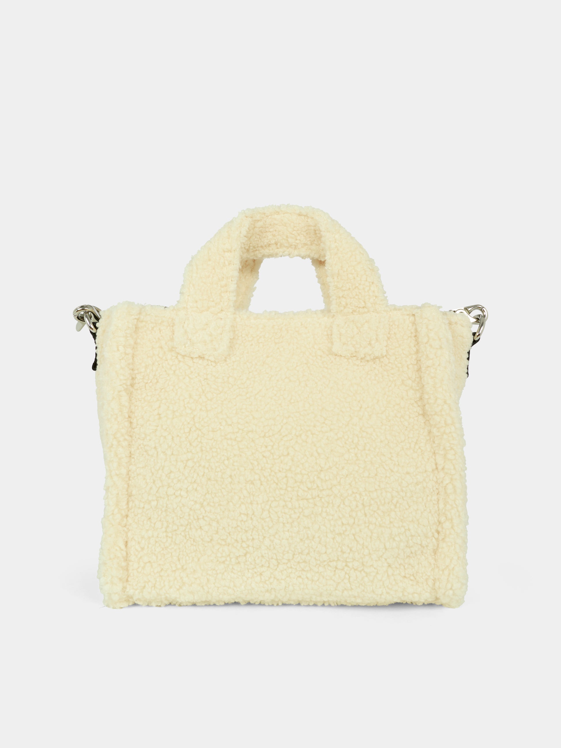 Borsa avorio per bambina con logo,Calvin Klein Kids,25WCKIU0IU00355 PGB