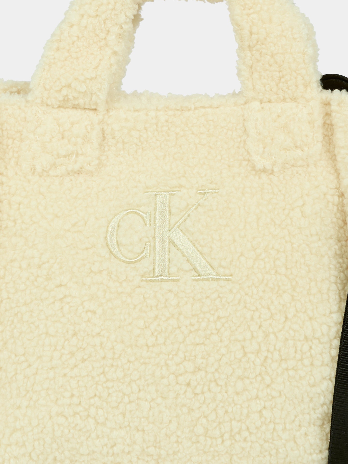 Borsa avorio per bambina con logo,Calvin Klein Kids,25WCKIU0IU00355 PGB