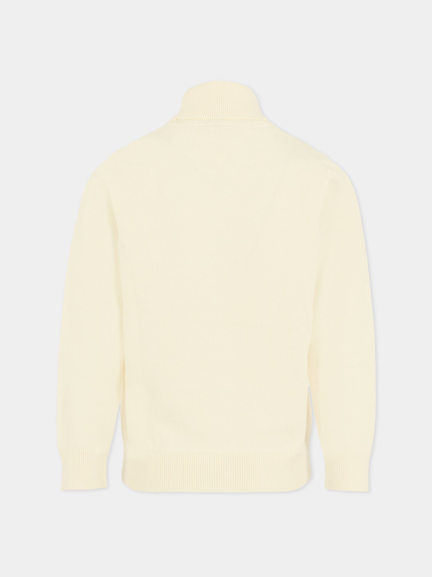 Dolcevita avorio per bambino con bandierina,Tommy Hilfiger Junior,25WTHKB0KB09976 YA8