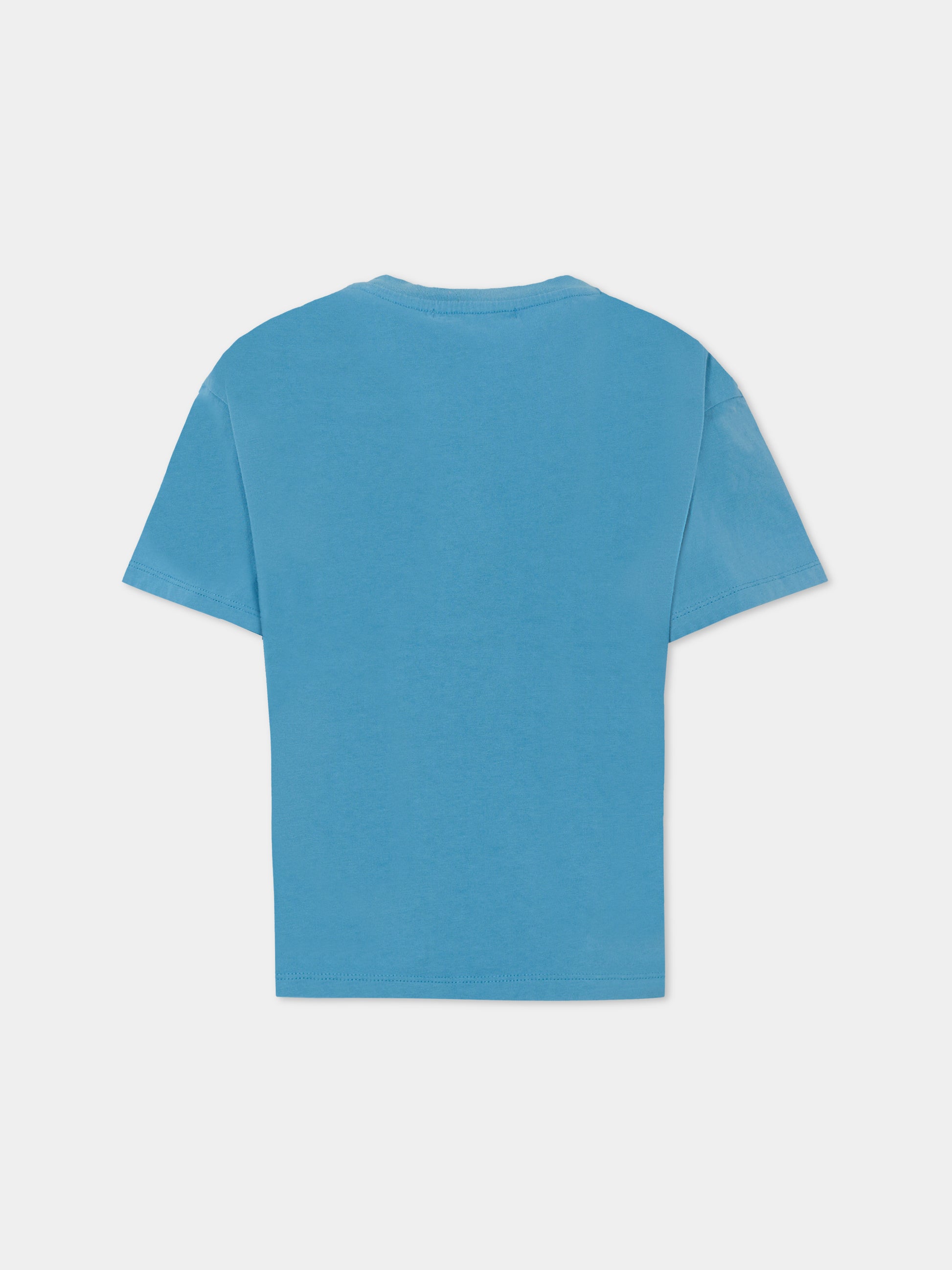 T-shirt azzurra per bambini con dadi,Bobo Choses,B225AC003