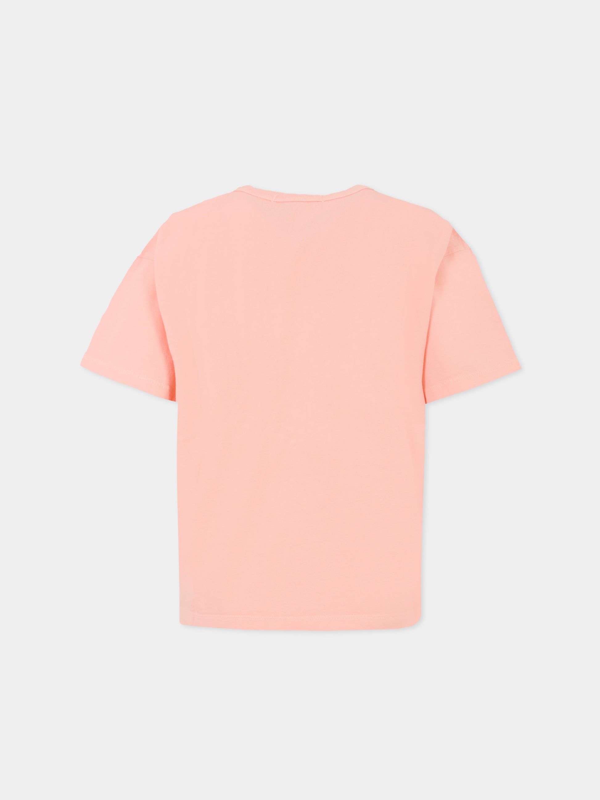 T-shirt rosa per bambina con gioco campana,Bobo Choses,B225AC143
