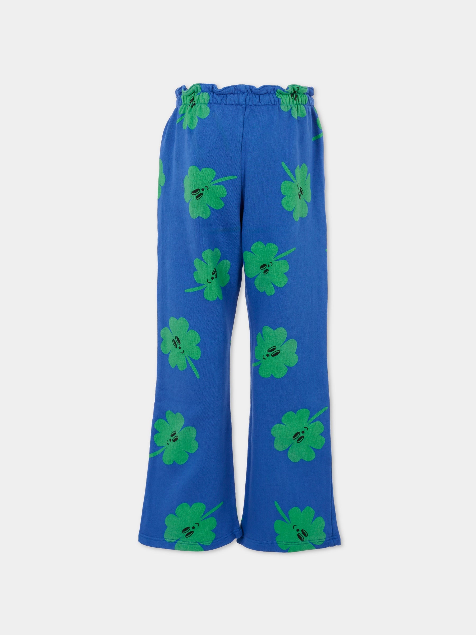 Pantaloni blu per bambina con quadrifogli,Bobo Choses,B225AC074