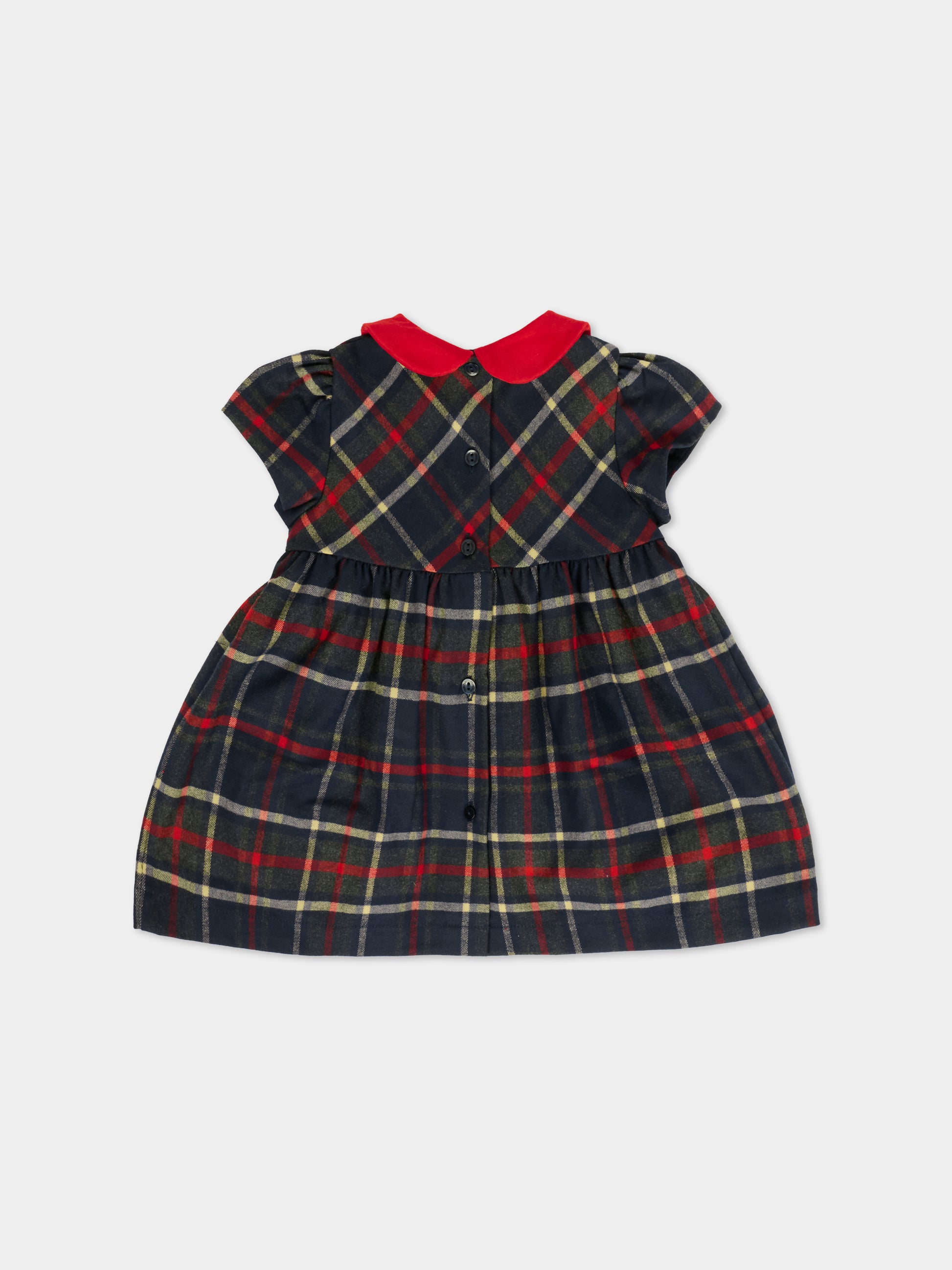 Vestito blu per neonata con orsetti,Patachou,PAP VET4133132 Z0133