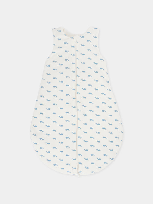 Sacco nanna avorio per neonato con balene,Petit Bateau,A0E1D 01