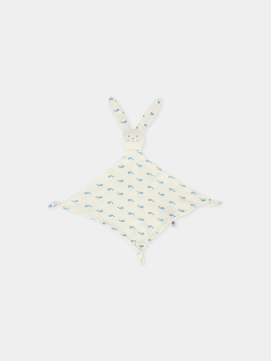 Doudou bianco per neonati con balene,Petit Bateau,A0E1R 01