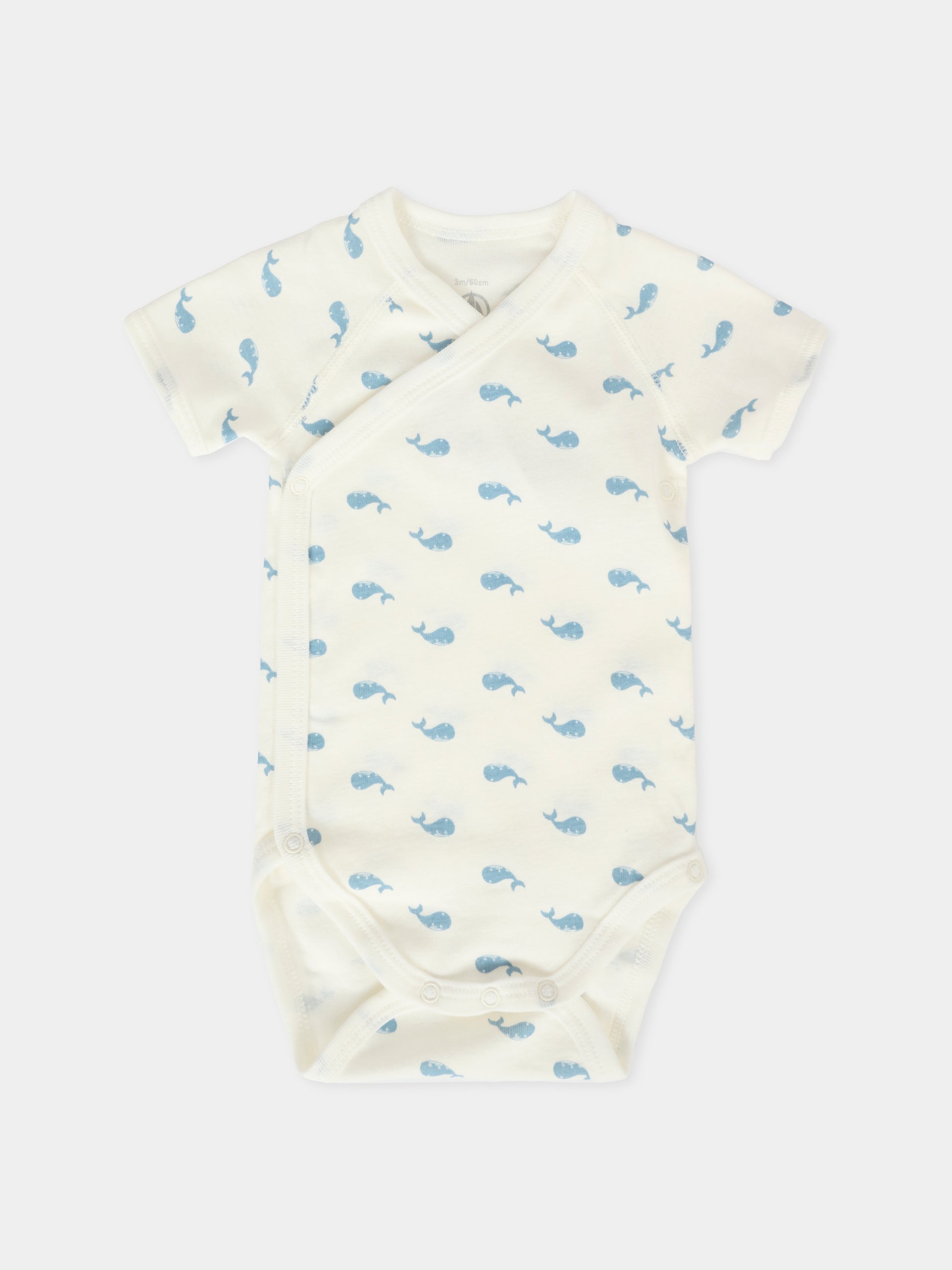 Set di body multicolor per neonato con balene,Petit Bateau,A0DZR 00