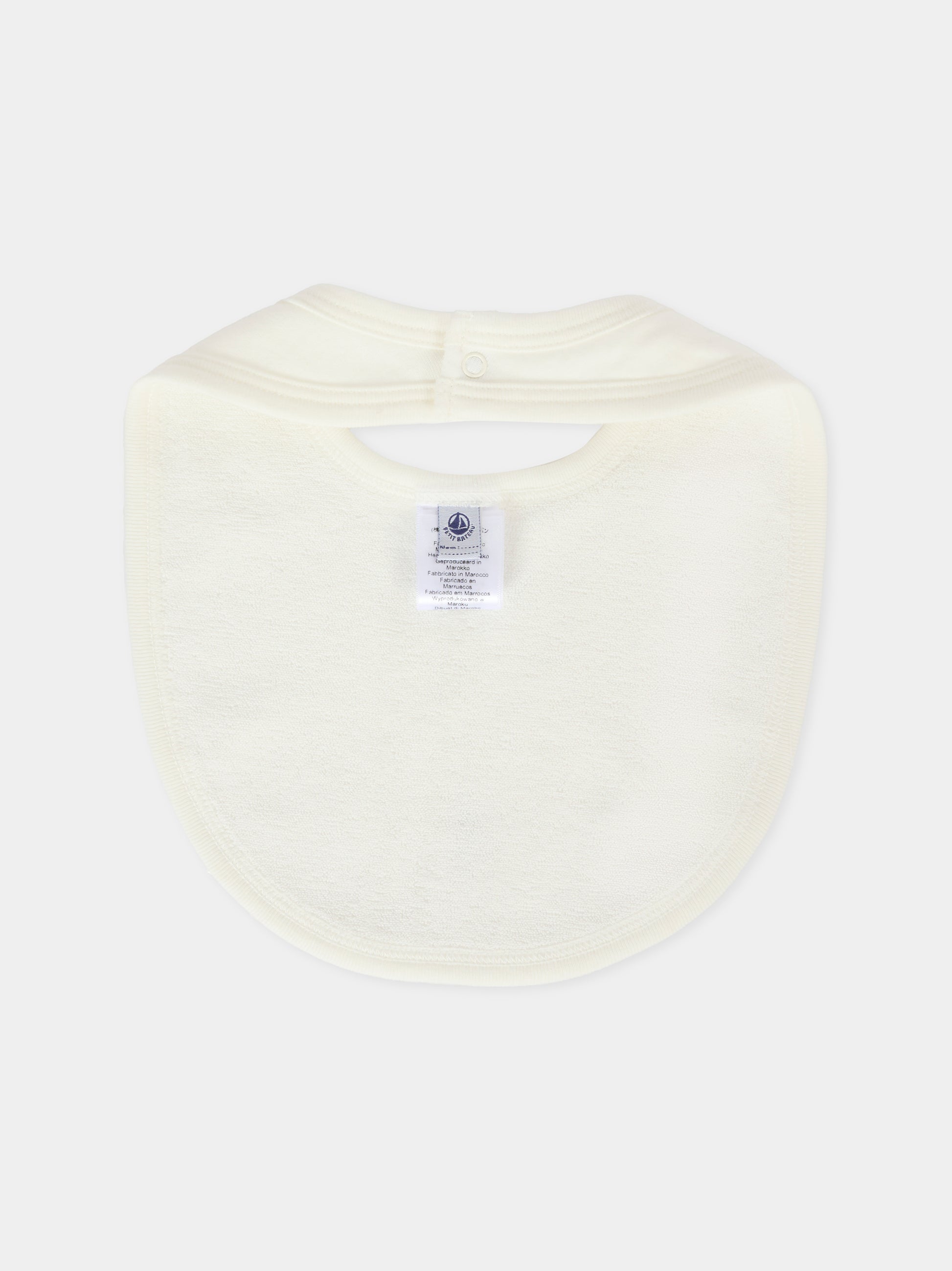 Set bavaglini avorio per neonati con orso,Petit Bateau,A0E18 01