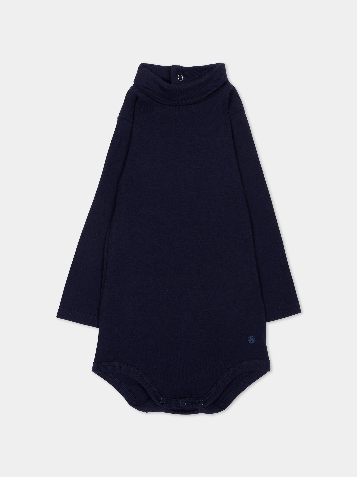Body blu per neonata con logo,Petit Bateau,A0DX5 02
