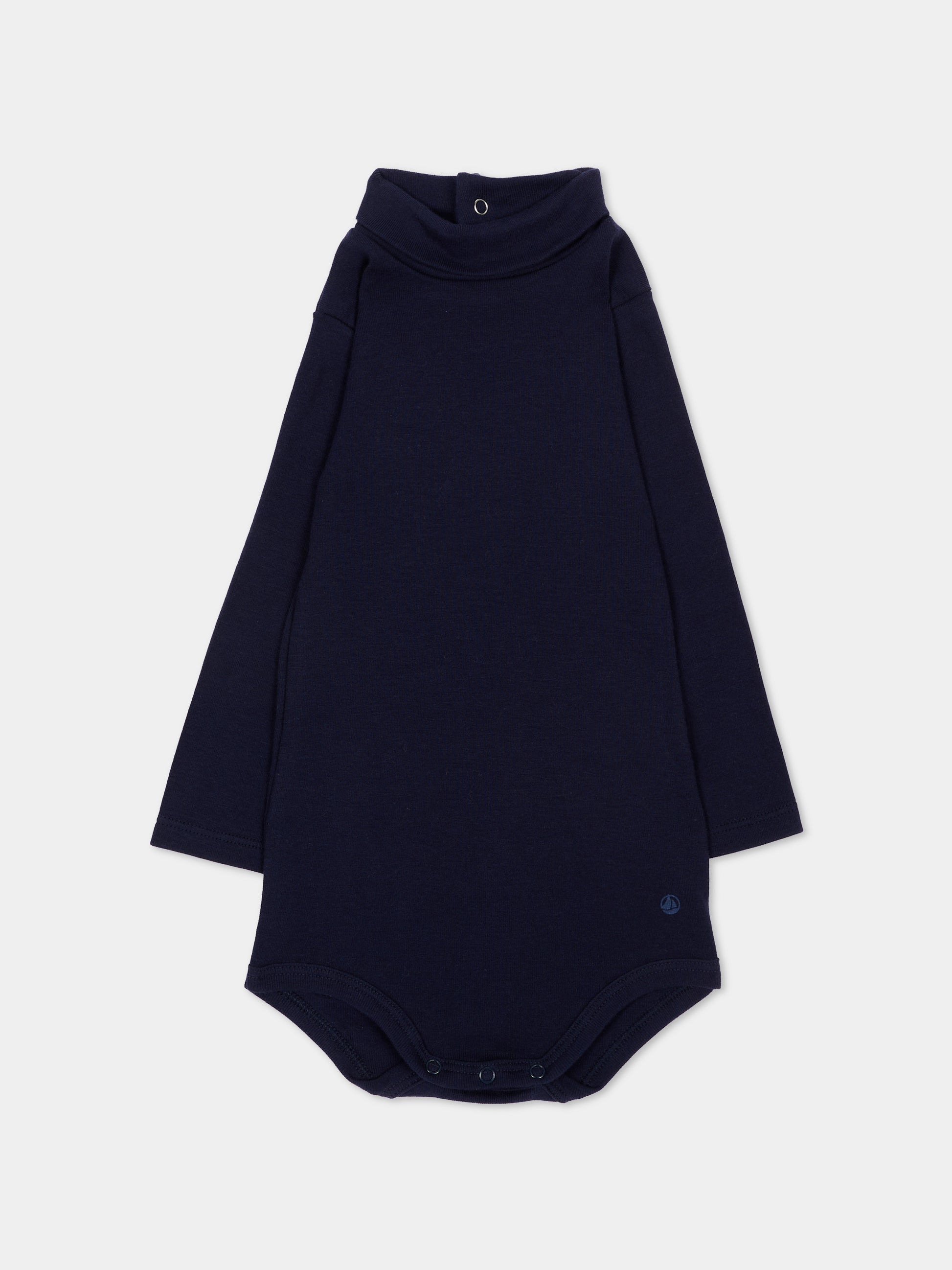 Body blu per neonata con logo,Petit Bateau,A0DX5 02