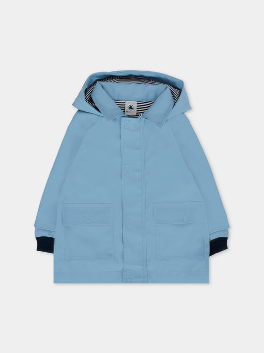 Impermeabile celeste per neonato,Petit Bateau,A0EEB 02