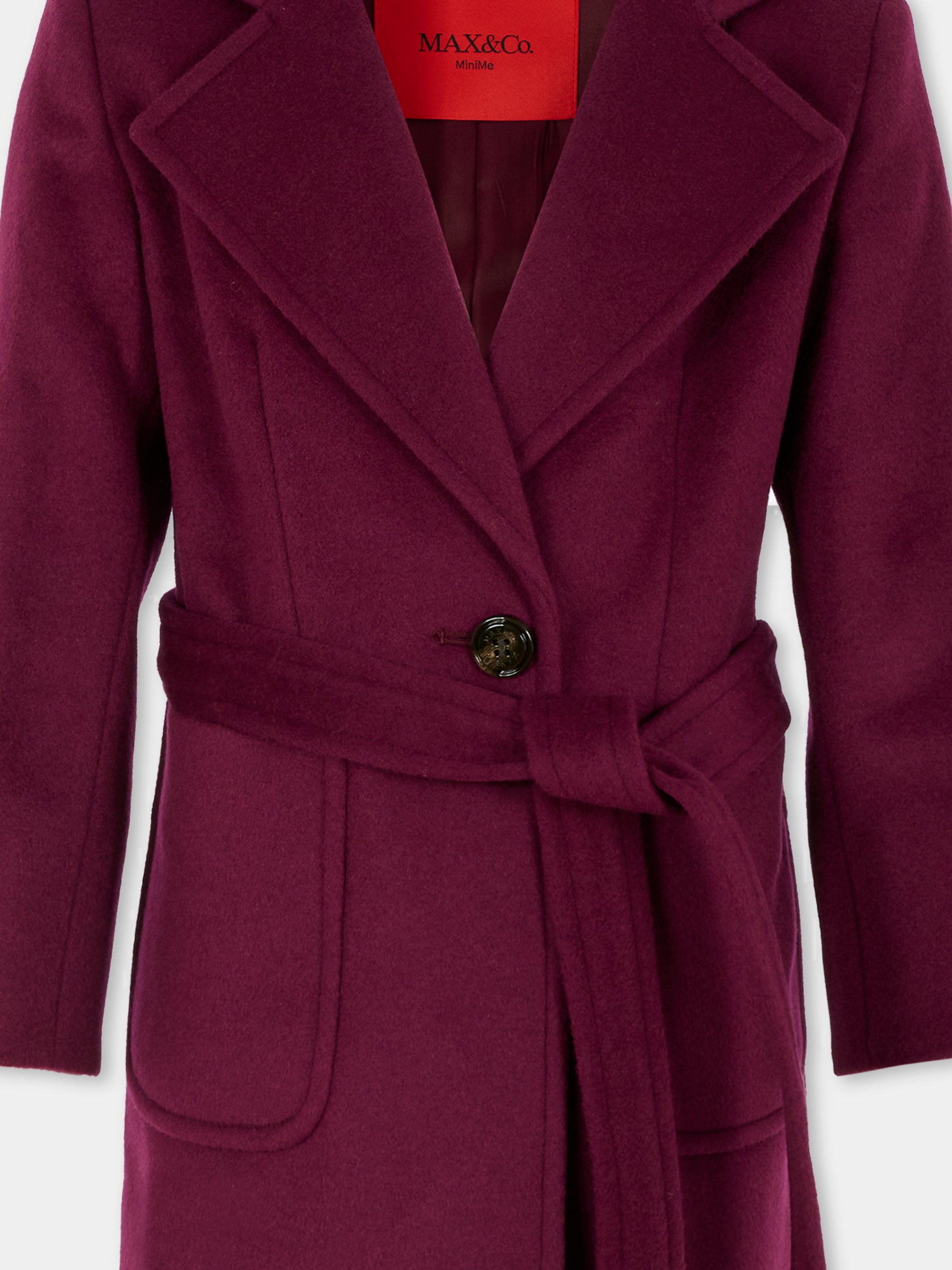 Cappotto viola per bambina,Max&co,MX0001-MX052-MX403