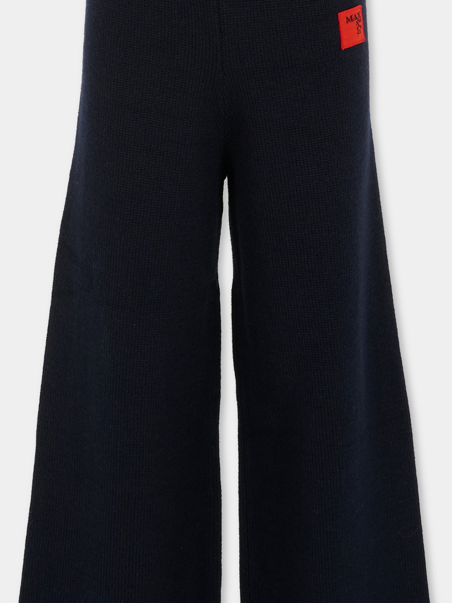 Pantaloni blu per bambina con patch,Max&co,MX0257-MX043-MX853