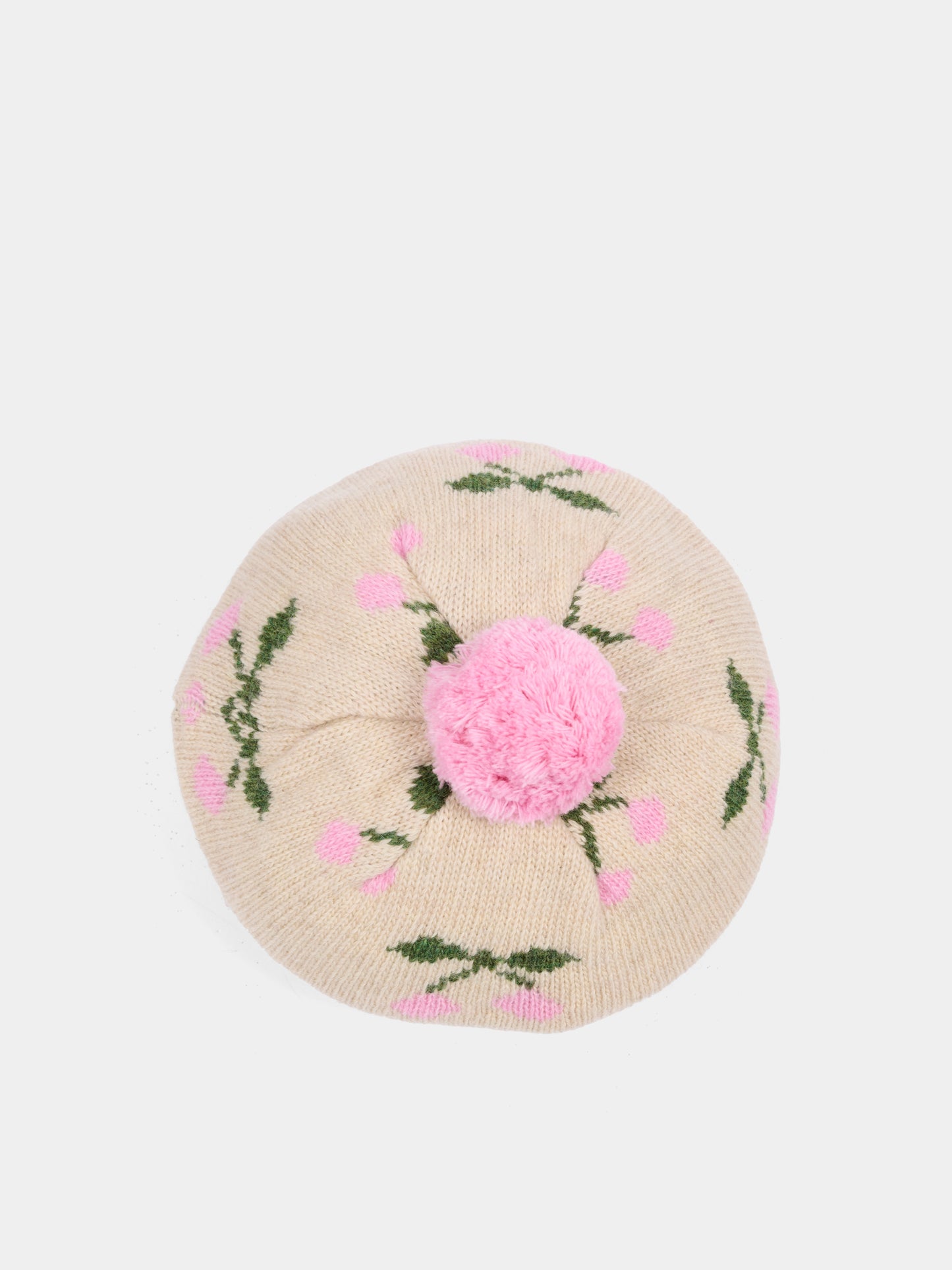 Basco beige per bambina con ciliegie,Konges Sløjd,KS101423 CHERRY