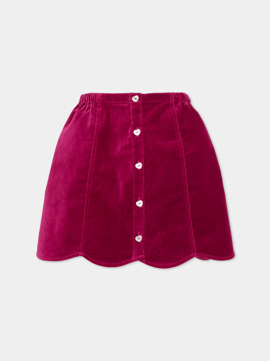 Gonna fucsia per bambina,Konges Sløjd,KS103690 SANGRIA