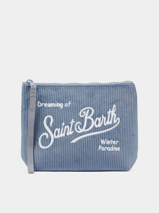 Pochette Aline celeste per bambina con logo,Mc2 Saint Barth,ALI0024 - 00299I